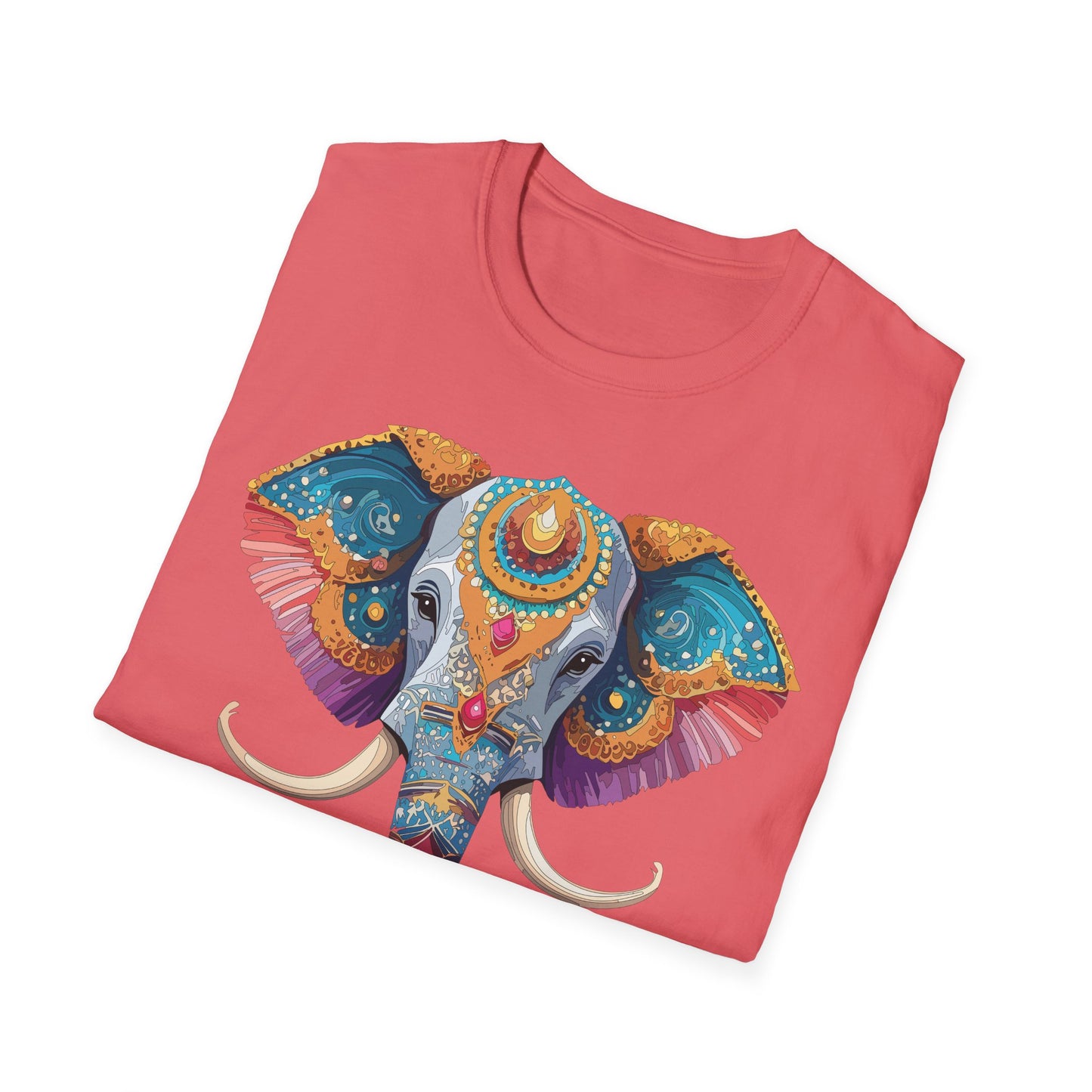 Elephant Shirt, T Shirt with Elephant, Elephant on T Shirt, T Shirt with Animation, Animals Tee Shirt