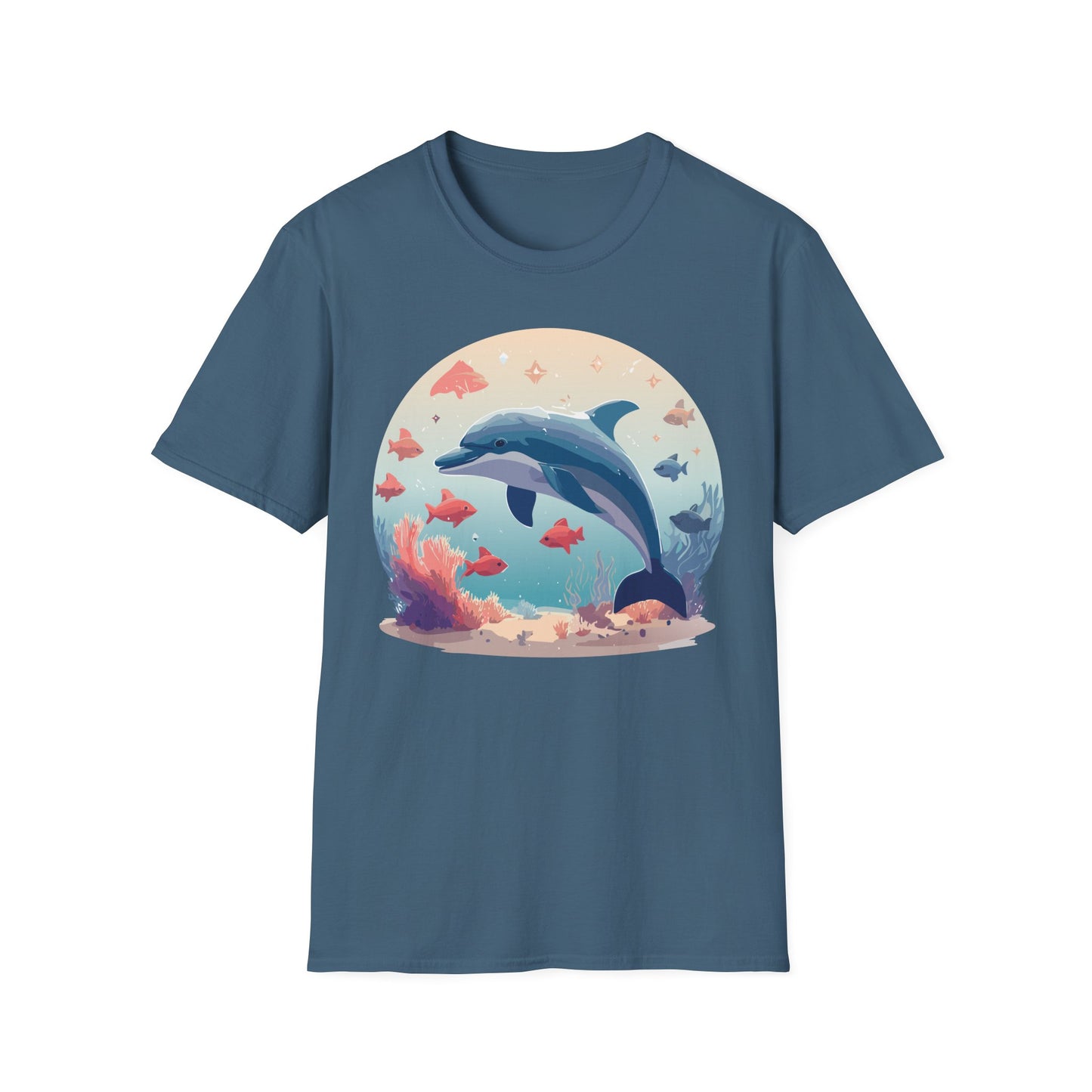 Dolphin Shirts, Shirt with Dolphin, Fish Tee Shirt, Animal Shirt