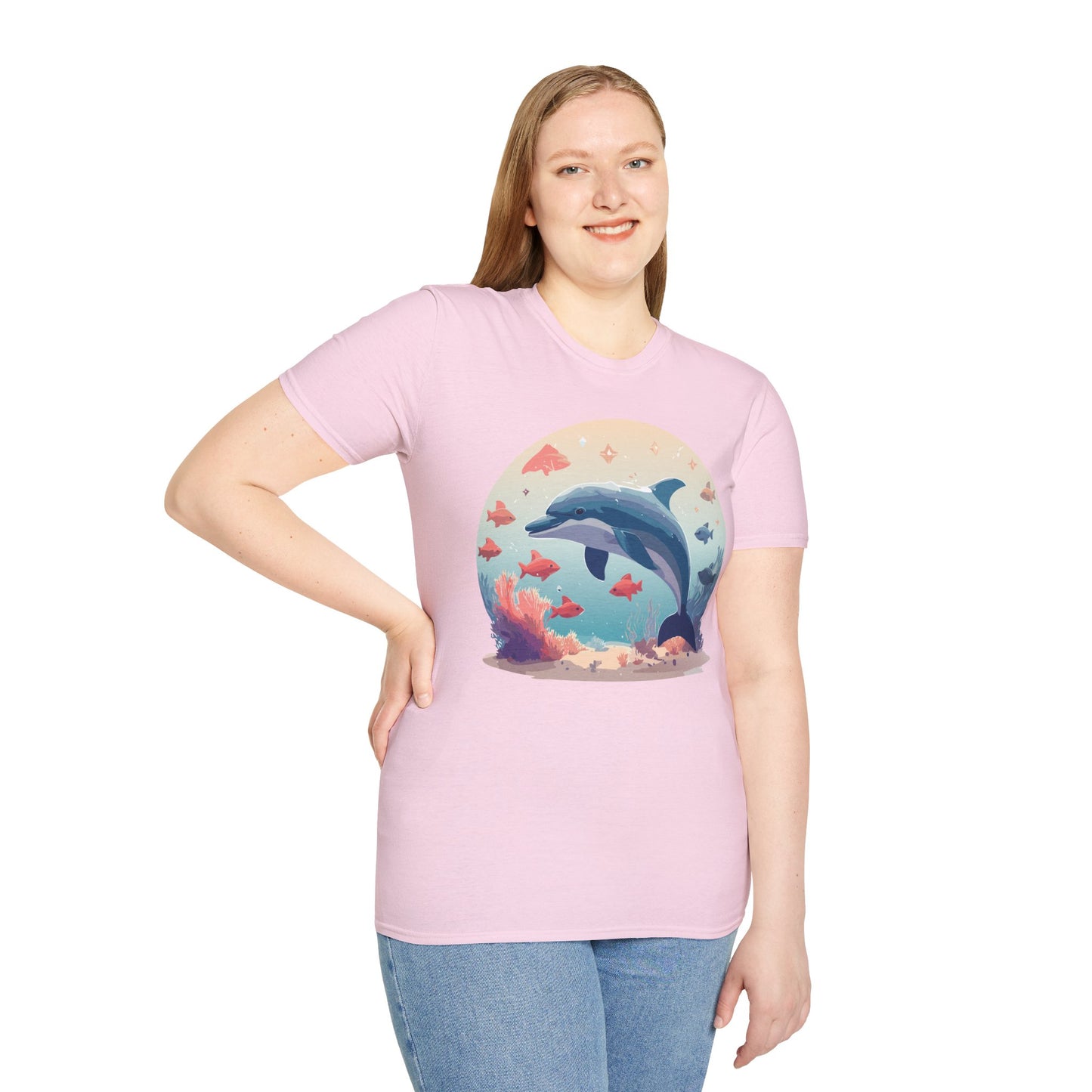 Dolphin Shirts, Shirt with Dolphin, Fish Tee Shirt, Animal Shirt