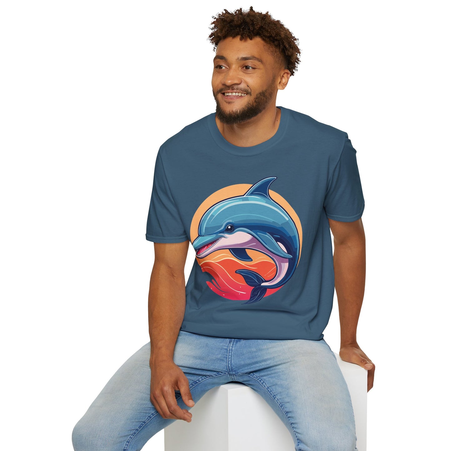 Dolphin Shirts, Shirt with Dolphin, Fish Tee Shirt, Animal Shirt
