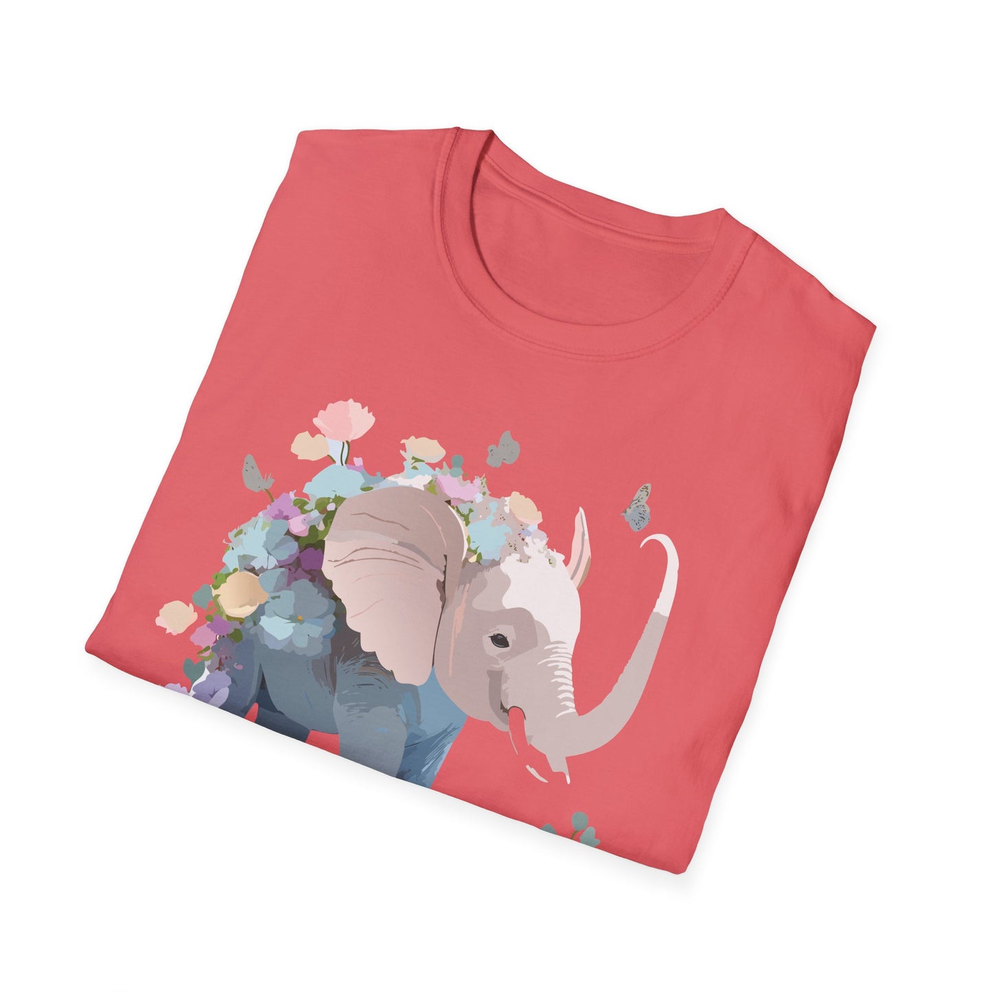 Elephant Shirt, T Shirt with Elephant, Elephant on T Shirt, T Shirt with Animation, Animals Tee Shirt