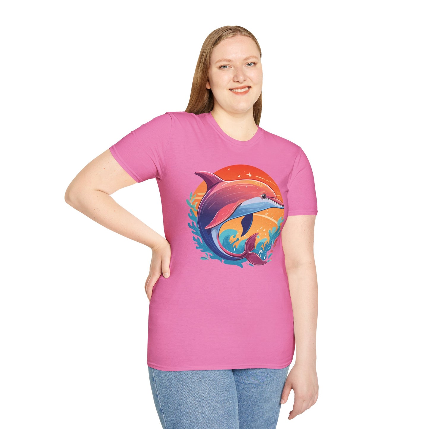 Dolphin Shirts, Shirt with Dolphin, Fish Tee Shirt, Animal Shirt