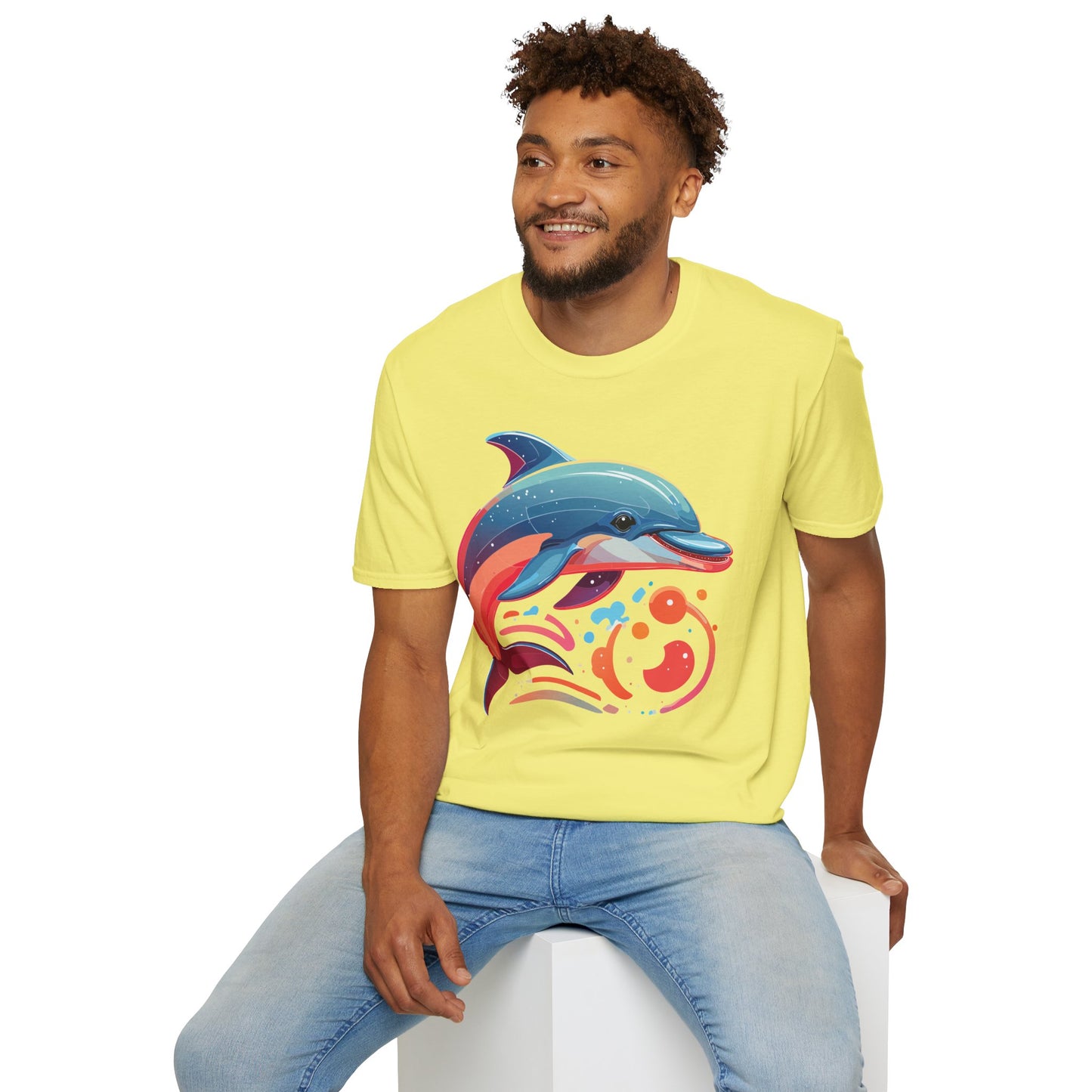 Dolphin Shirts, Shirt with Dolphin, Fish Tee Shirt, Animal Shirt