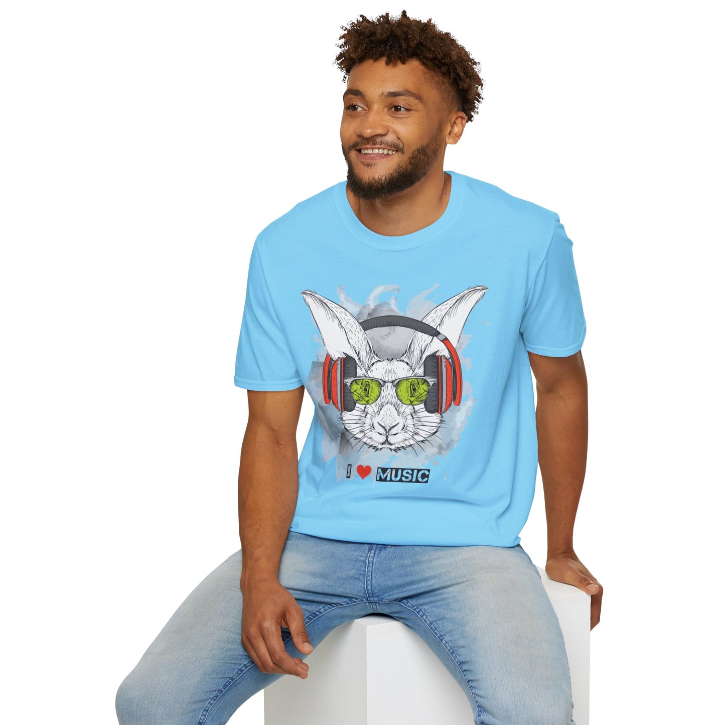 I love Music Animals Shirts, Shirt with Animals, Animals with Headphones Shirt