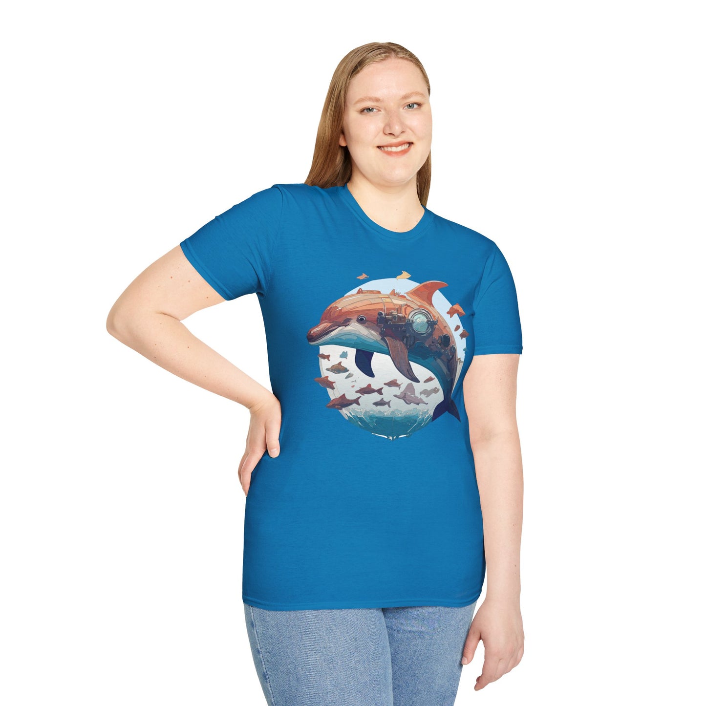 Dolphin Shirts, Shirt with Dolphin, Fish Tee Shirt, Animal Shirt