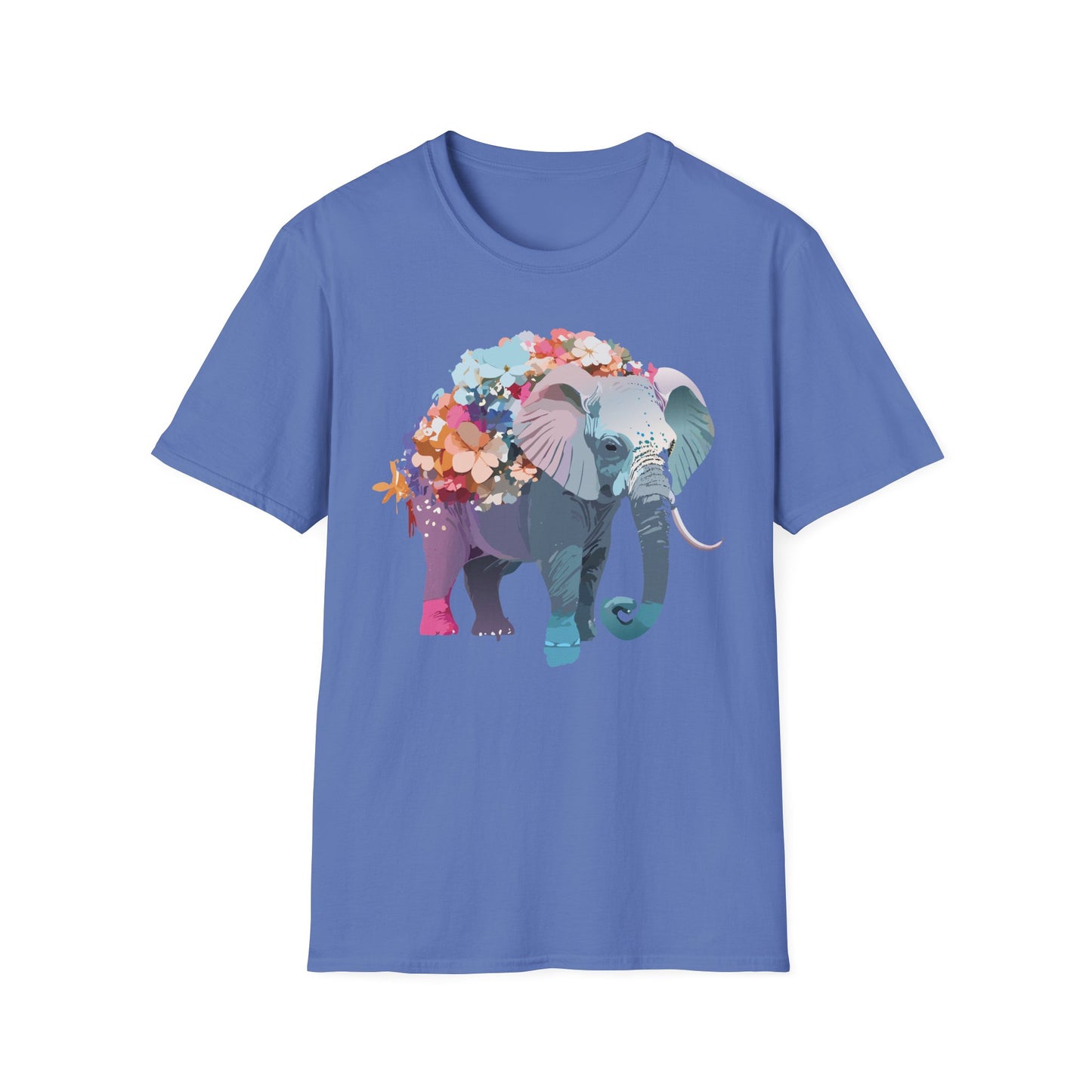 Elephant Shirt, T Shirt with Elephant, Elephant on T Shirt, T Shirt with Animation, Animals Tee Shirt
