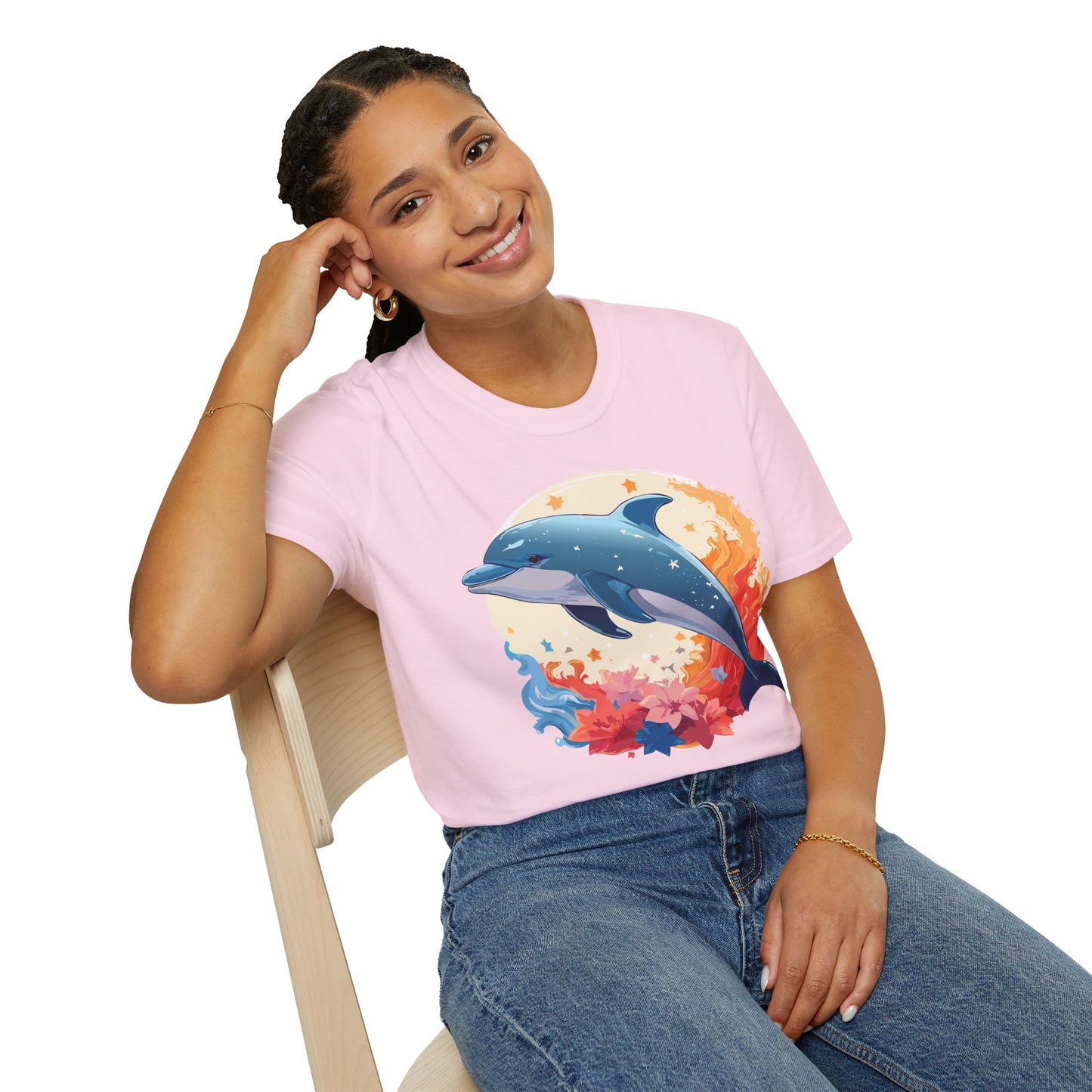 Dolphin Shirts, Shirt with Dolphin, Fish Tee Shirt, Animal Shirt