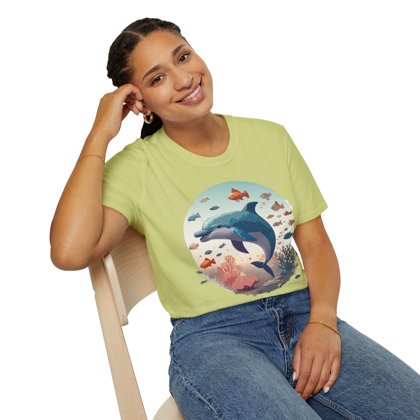 Dolphin Shirts, Shirt with Dolphin, Fish Tee Shirt, Animal Shirt