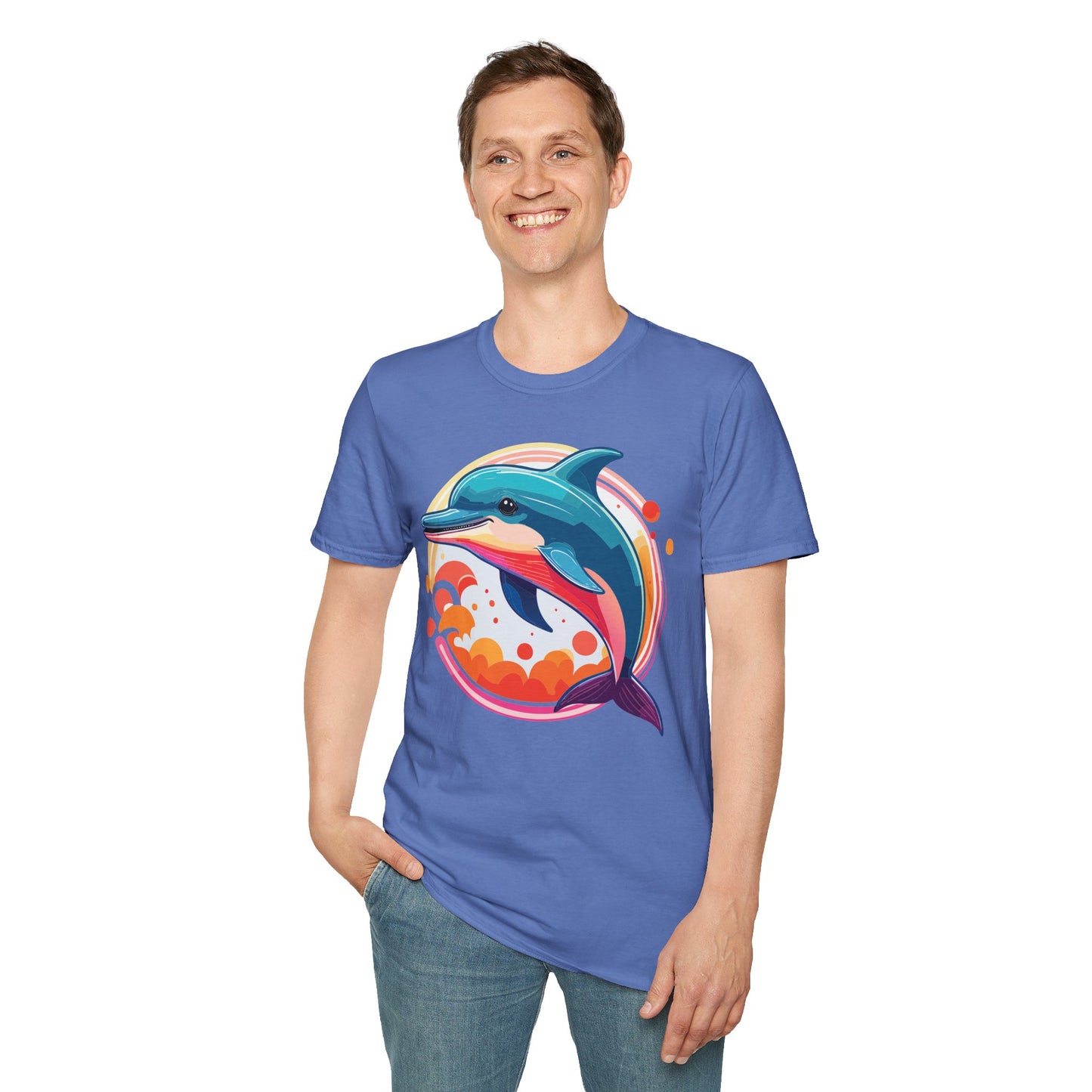 Dolphin Shirts, Shirt with Dolphin, Fish Tee Shirt, Animal Shirt