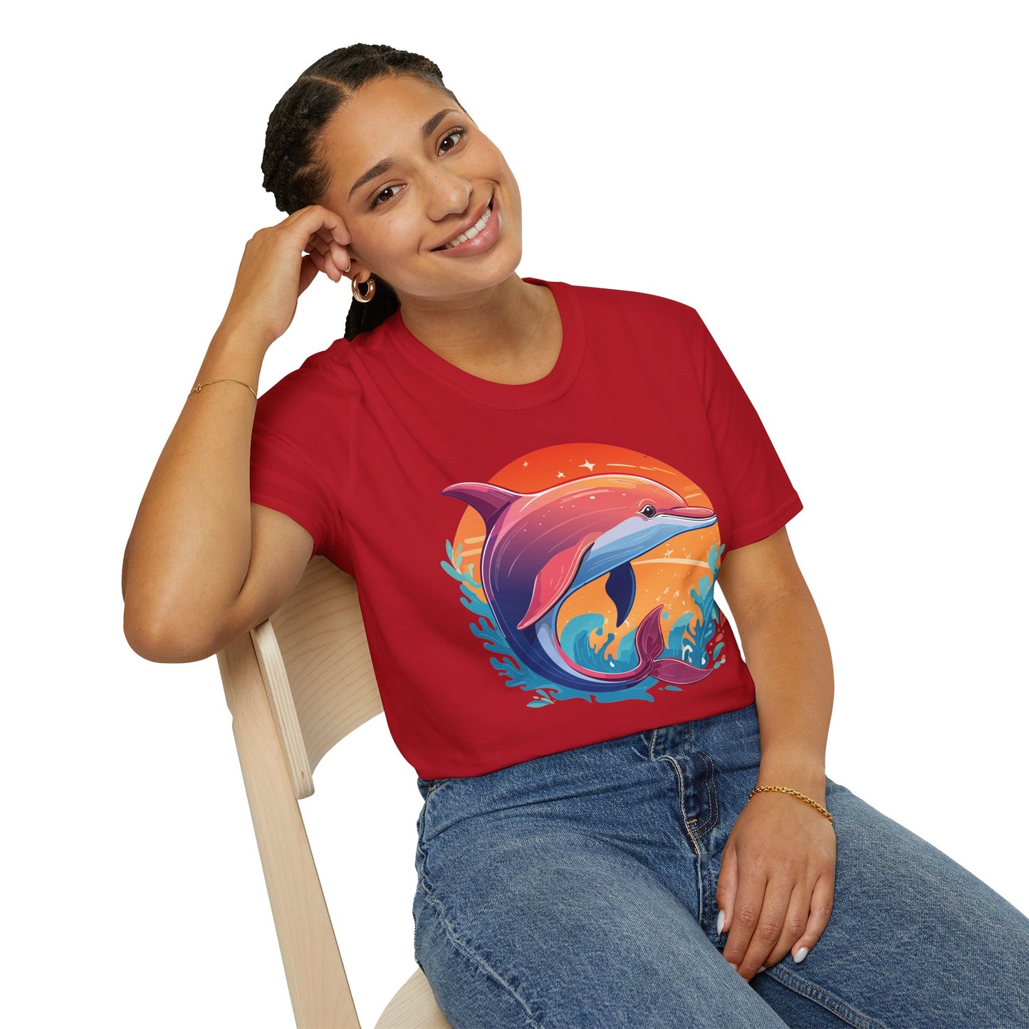 Dolphin Shirts, Shirt with Dolphin, Fish Tee Shirt, Animal Shirt