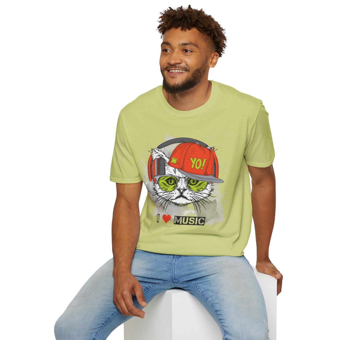 I love Music Animals Shirts, Shirt with Animals, Animals with Headphones Shirt