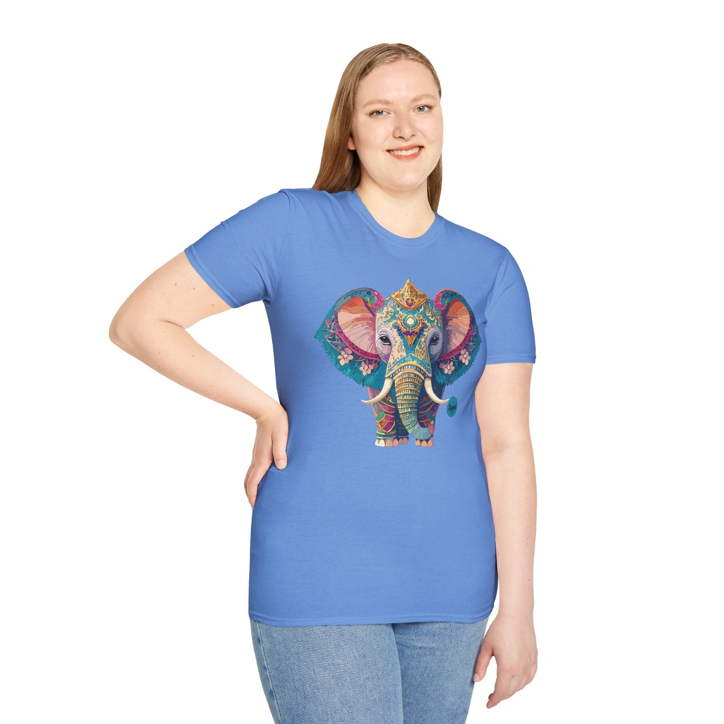 Elephant Shirt, T Shirt with Elephant, Elephant on T Shirt, T Shirt with Animation, Animals Tee Shirt