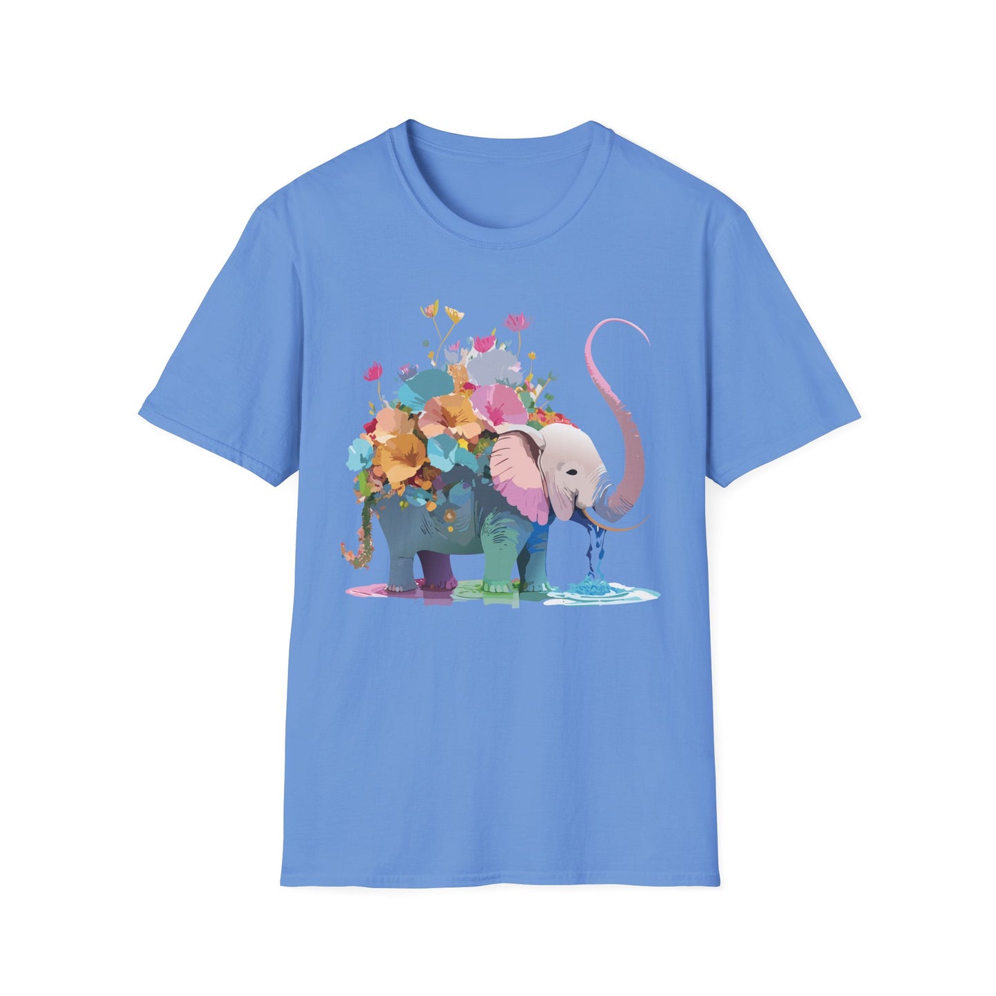 Elephant Shirt, T Shirt with Elephant, Elephant on T Shirt, T Shirt with Animation, Animals Tee Shirt