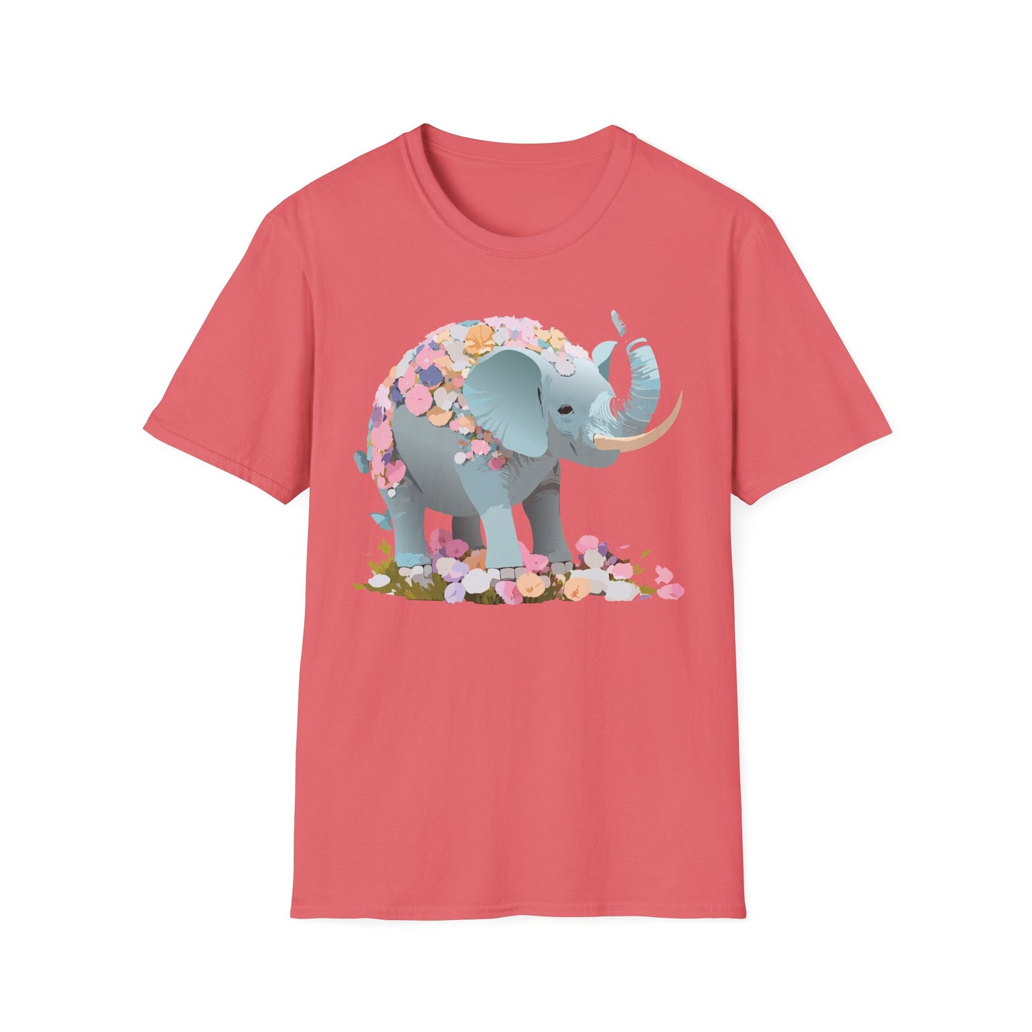 Elephant Shirt, T Shirt with Elephant, Elephant on T Shirt, T Shirt with Animation, Animals Tee Shirt