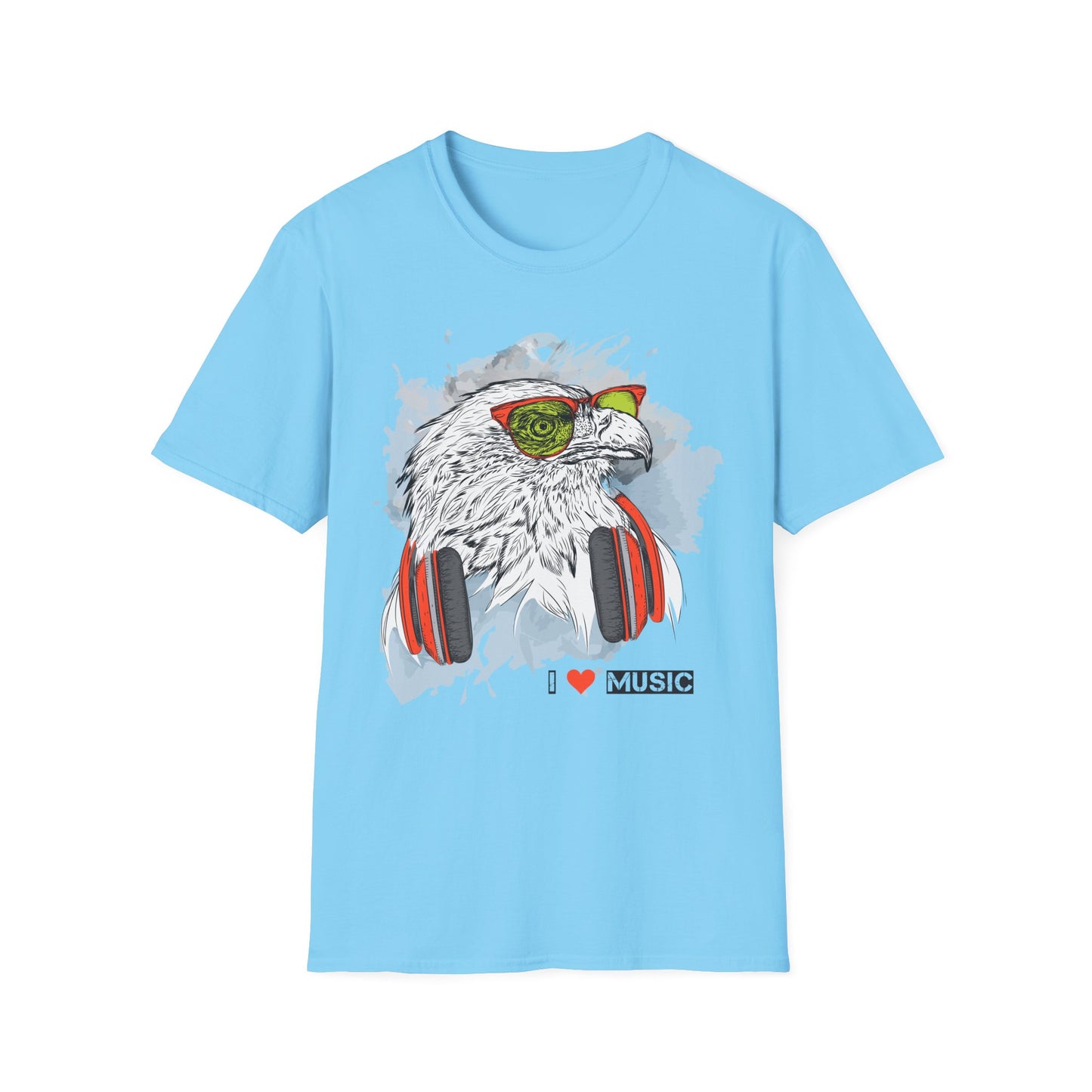 I love Music Animals Shirts, Shirt with Animals, Animals with Headphones Shirt