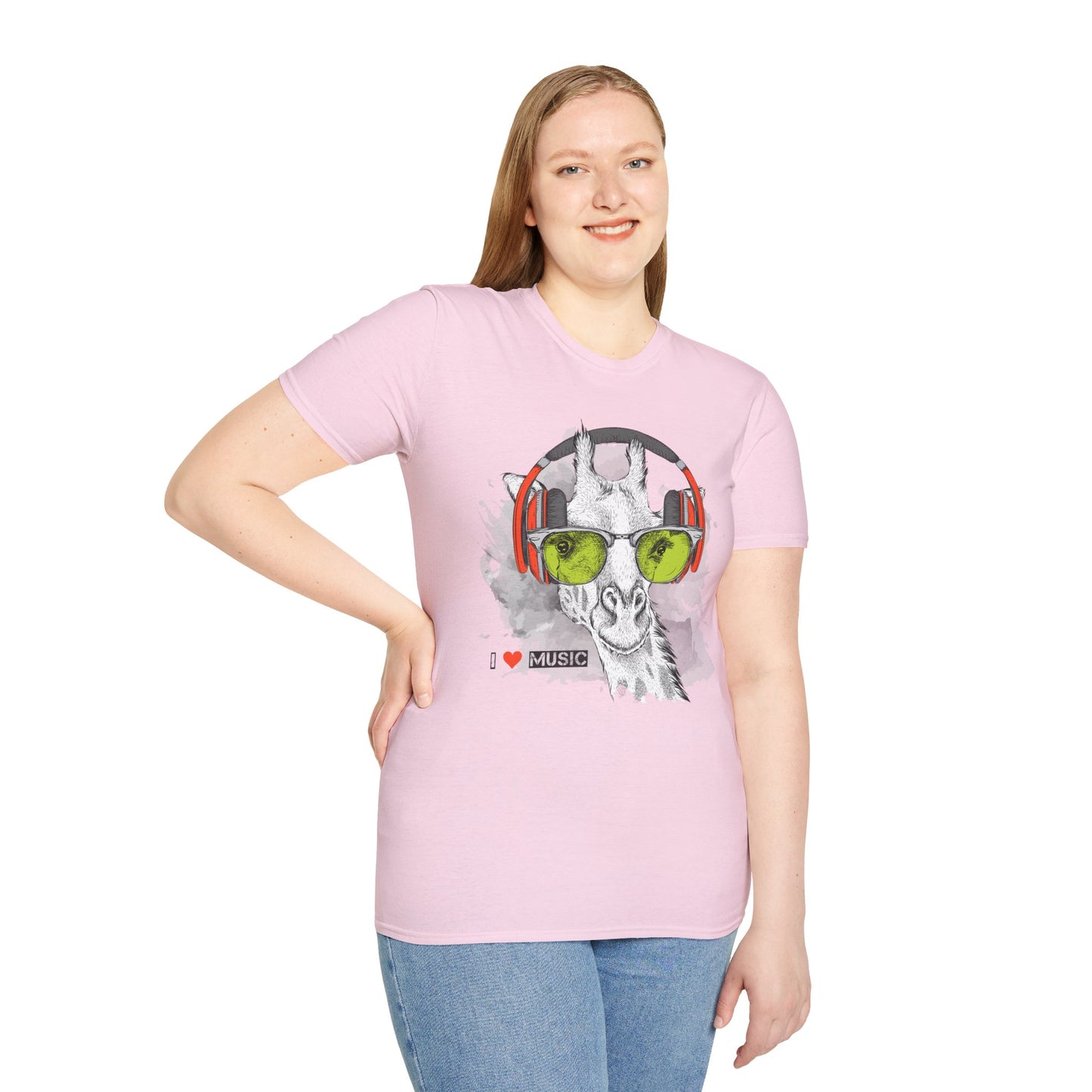 I love Music Animals Shirts, Shirt with Animals, Animals with Headphones Shirt
