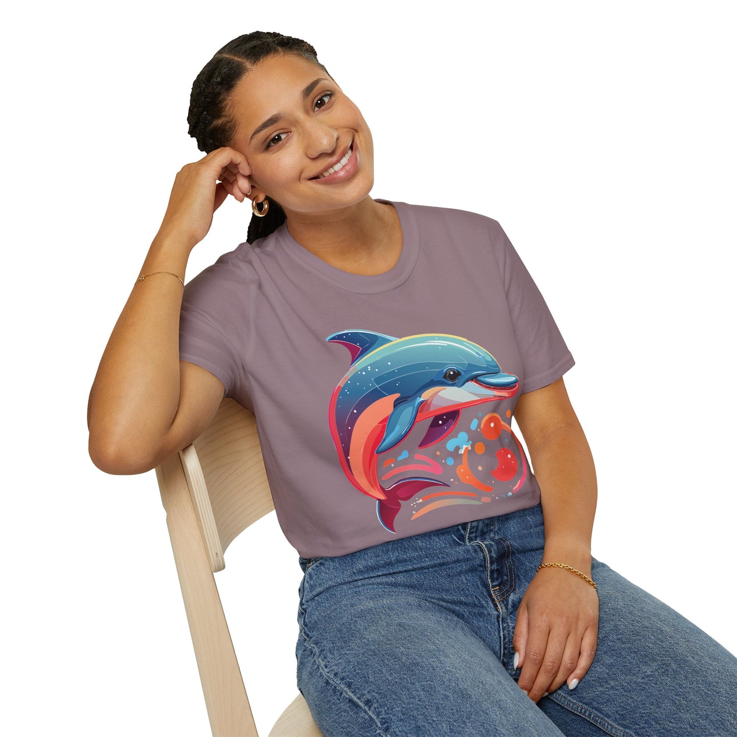 Dolphin Shirts, Shirt with Dolphin, Fish Tee Shirt, Animal Shirt