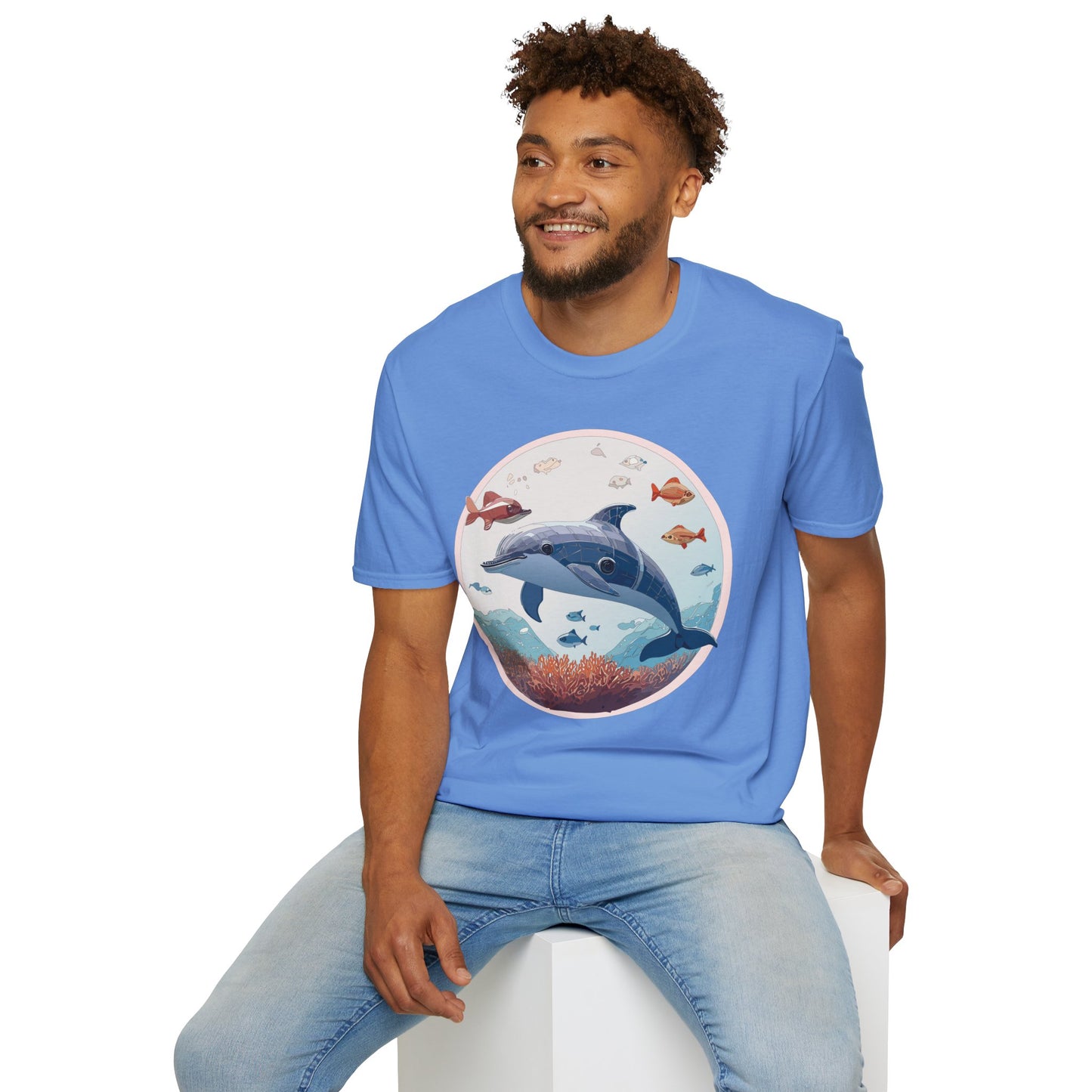 Dolphin Shirts, Shirt with Dolphin, Fish Tee Shirt, Animal Shirt