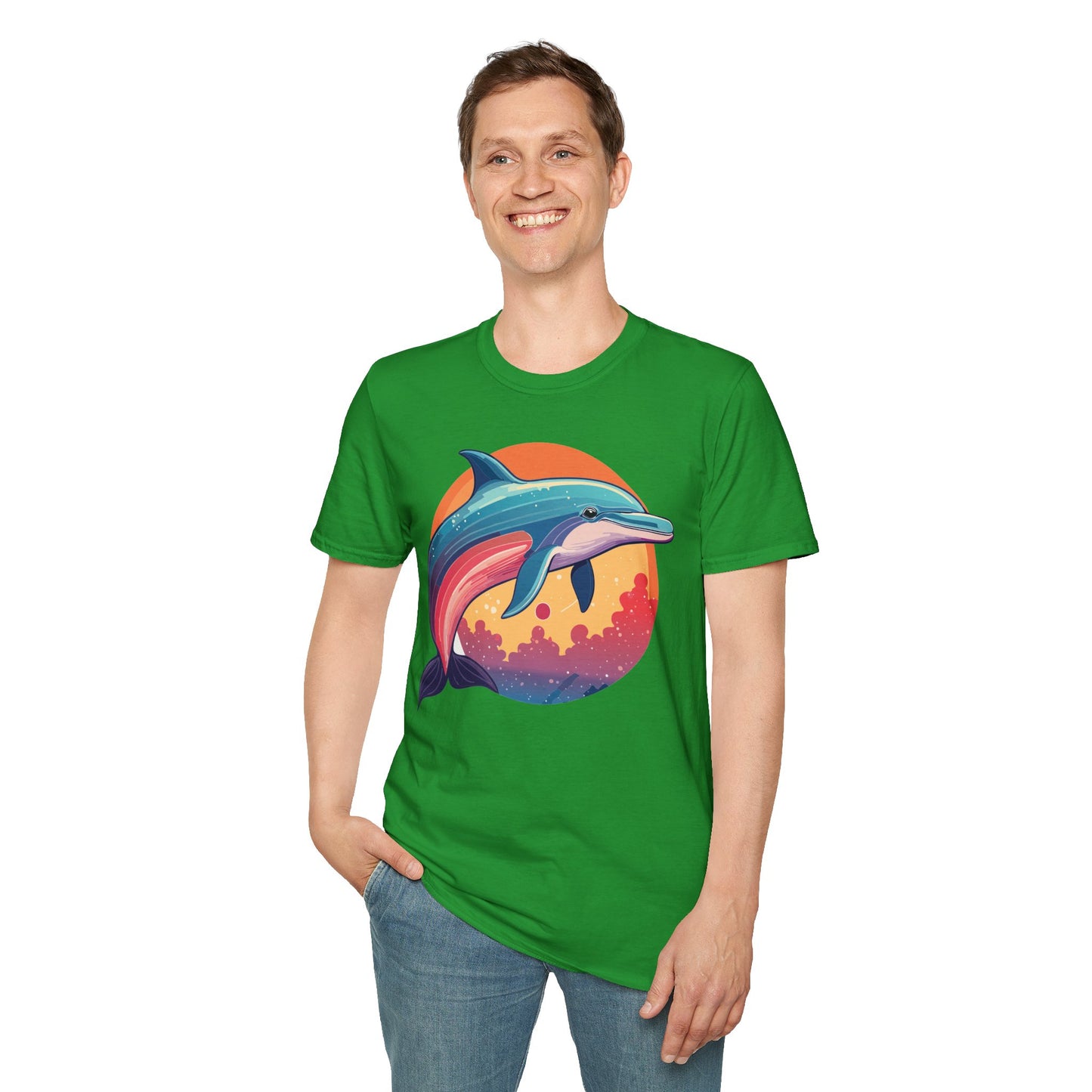 Dolphin Shirts, Shirt with Dolphin, Fish Tee Shirt, Animal Shirt