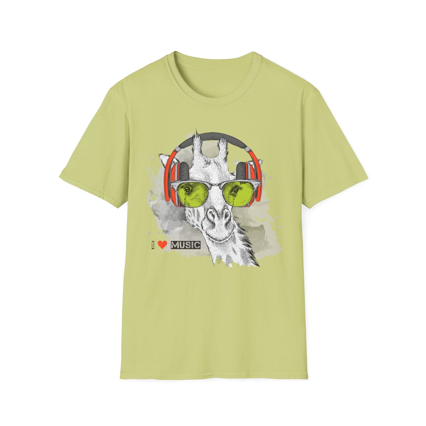 I love Music Animals Shirts, Shirt with Animals, Animals with Headphones Shirt