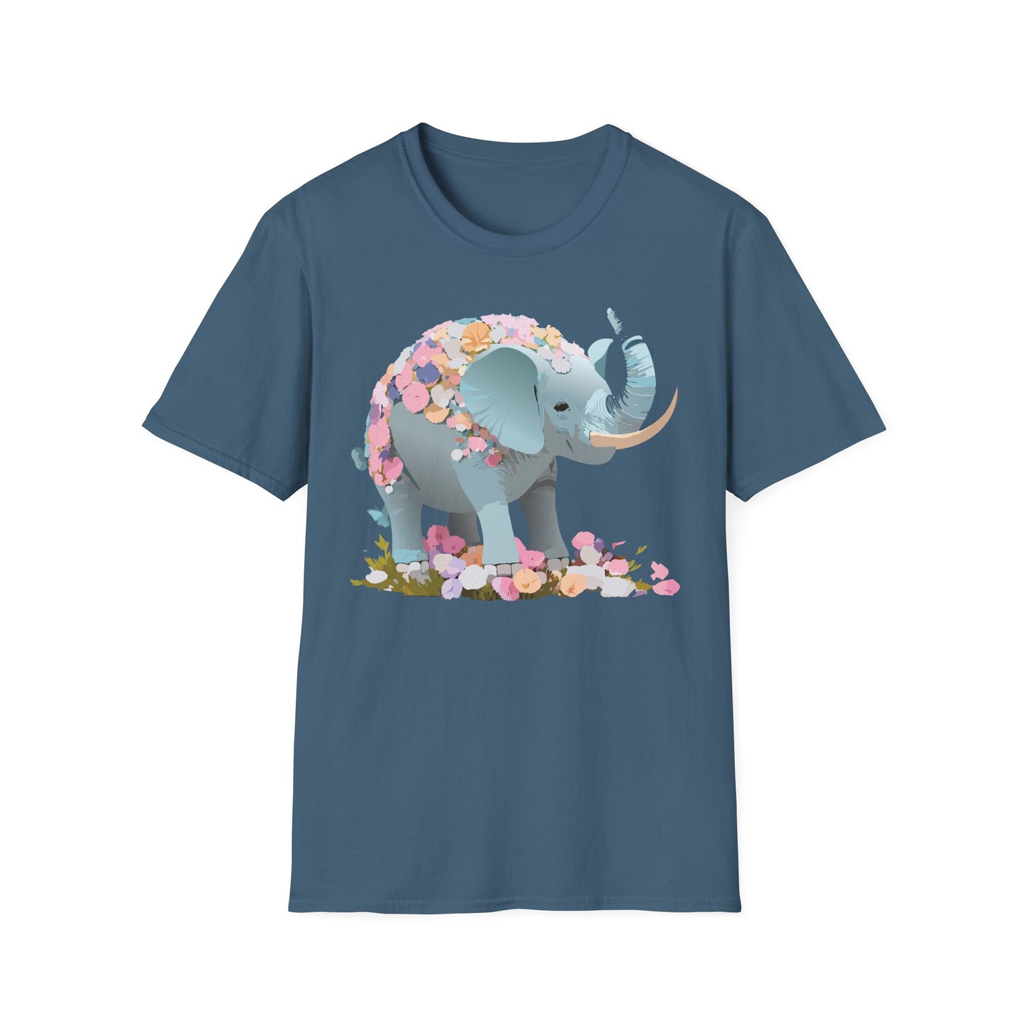 Elephant Shirt, T Shirt with Elephant, Elephant on T Shirt, T Shirt with Animation, Animals Tee Shirt