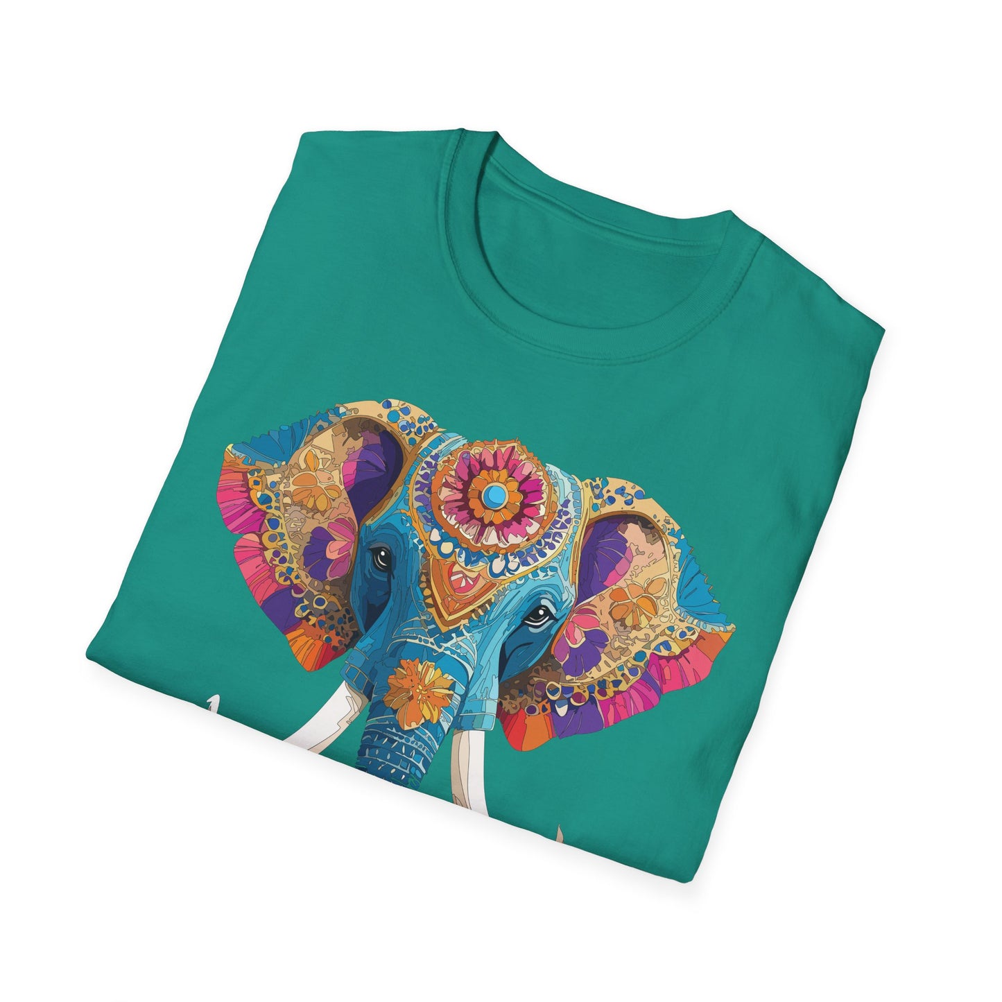 Elephant Shirt, T Shirt with Elephant, Elephant on T Shirt, T Shirt with Animation, Animals Tee Shirt