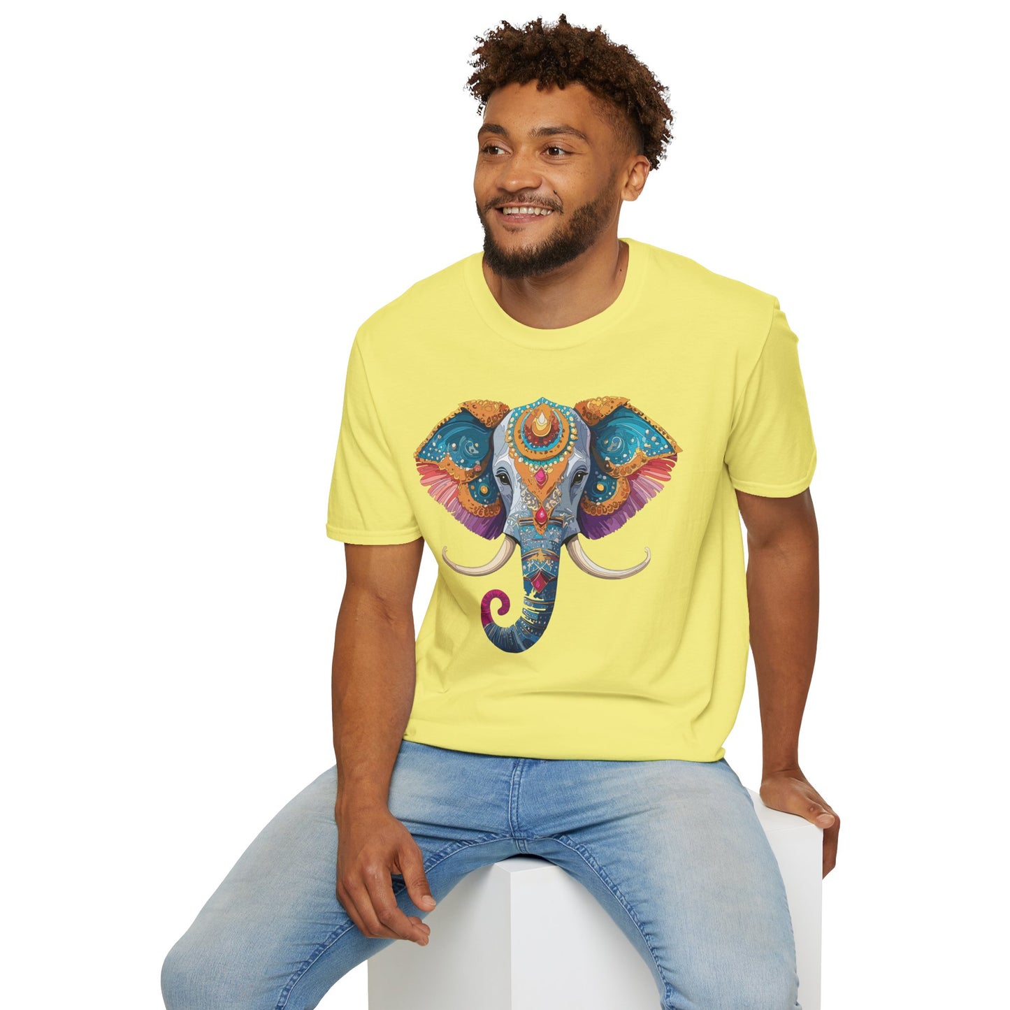 Elephant Shirt, T Shirt with Elephant, Elephant on T Shirt, T Shirt with Animation, Animals Tee Shirt