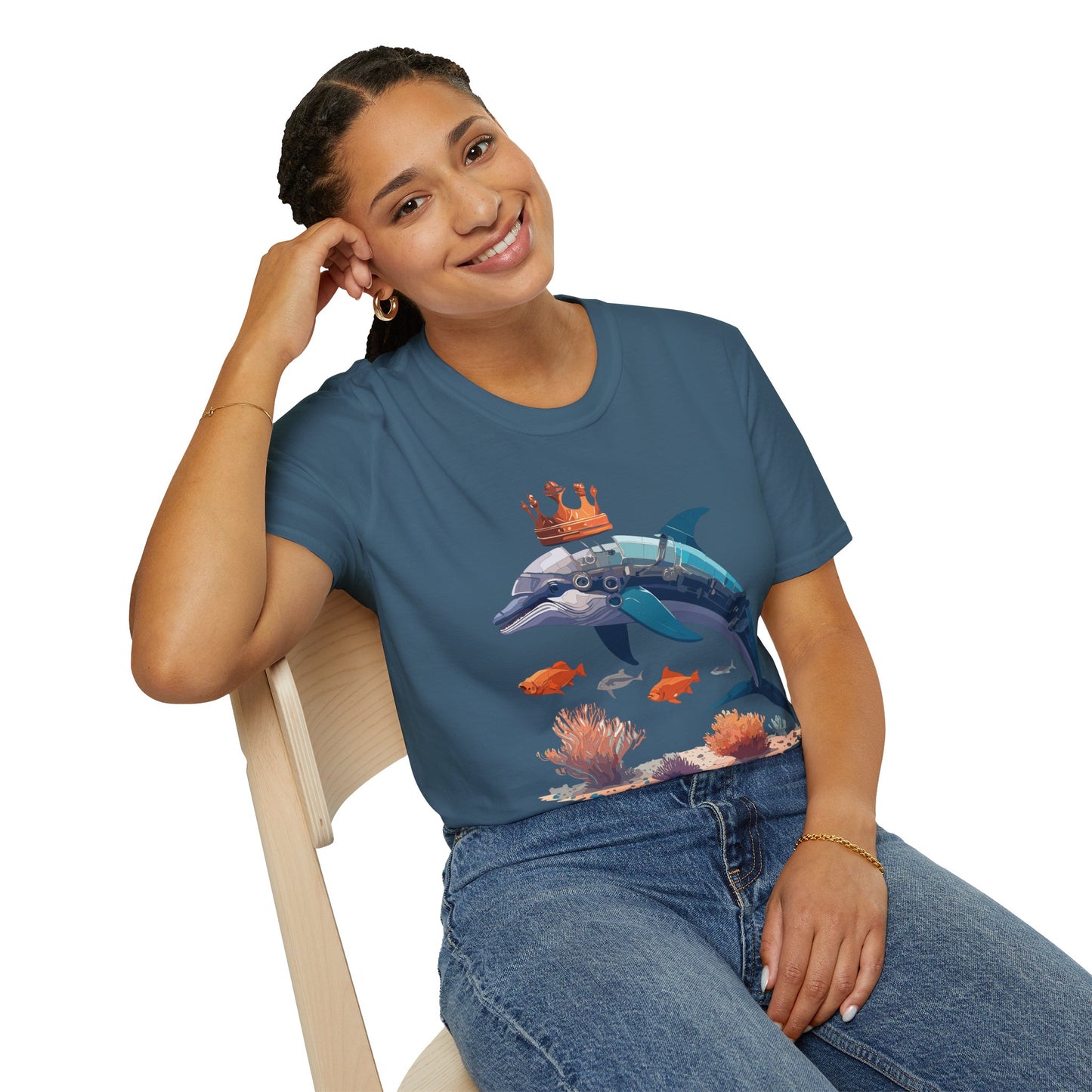 Dolphin Shirts, Shirt with Dolphin, Fish Tee Shirt, Animal Shirt