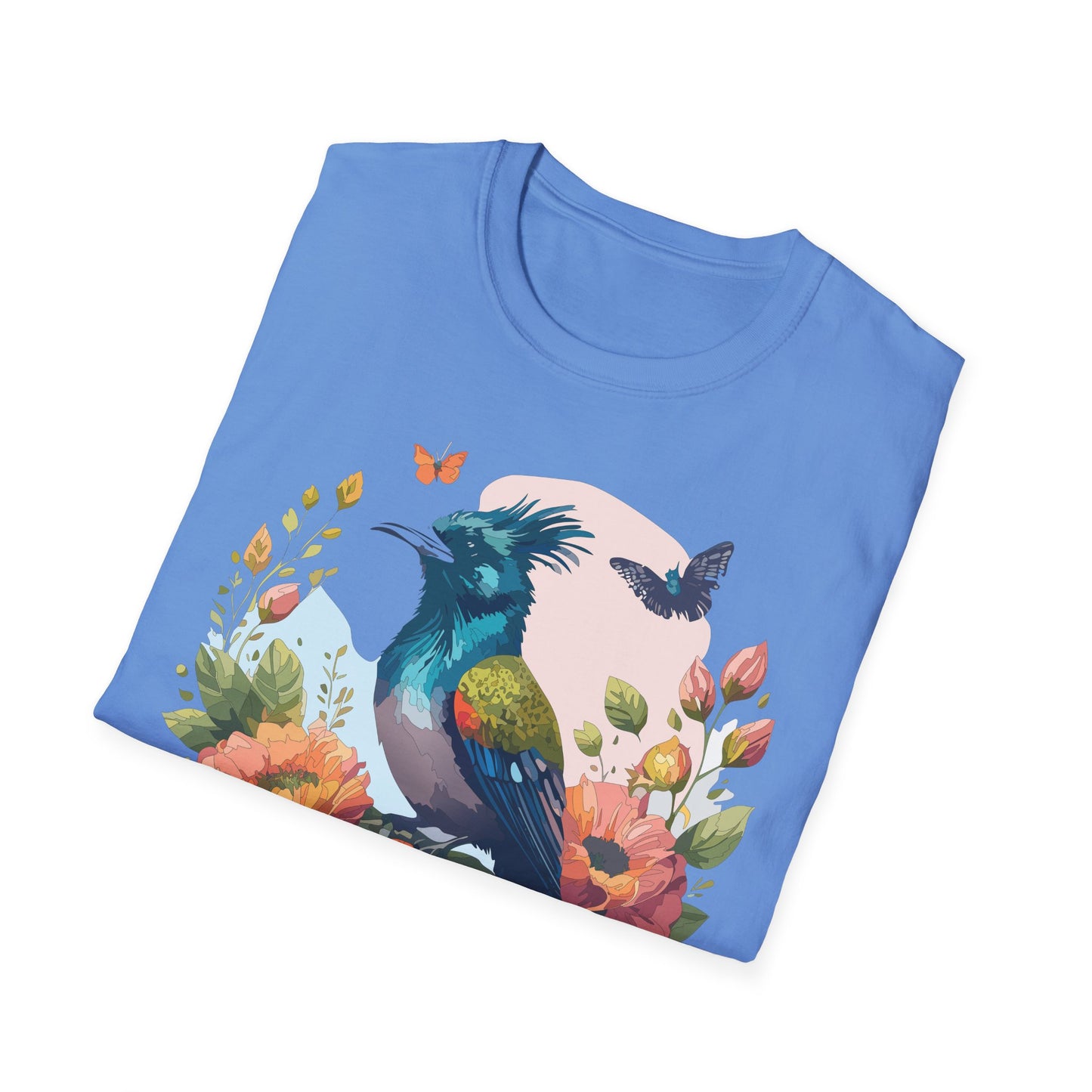 Bird T-Shirt, Floral Bird T Shirt, Shirt with Bird, Shirt with Animal