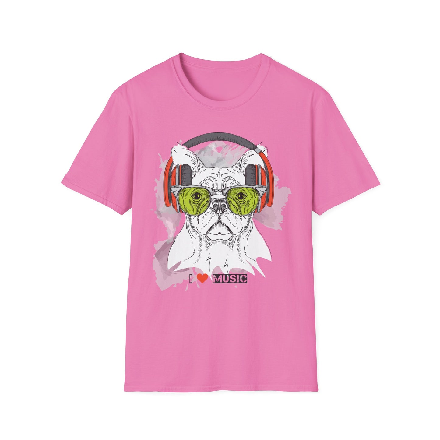 I love Music Animals Shirts, Shirt with Animals, Animals with Headphones Shirt