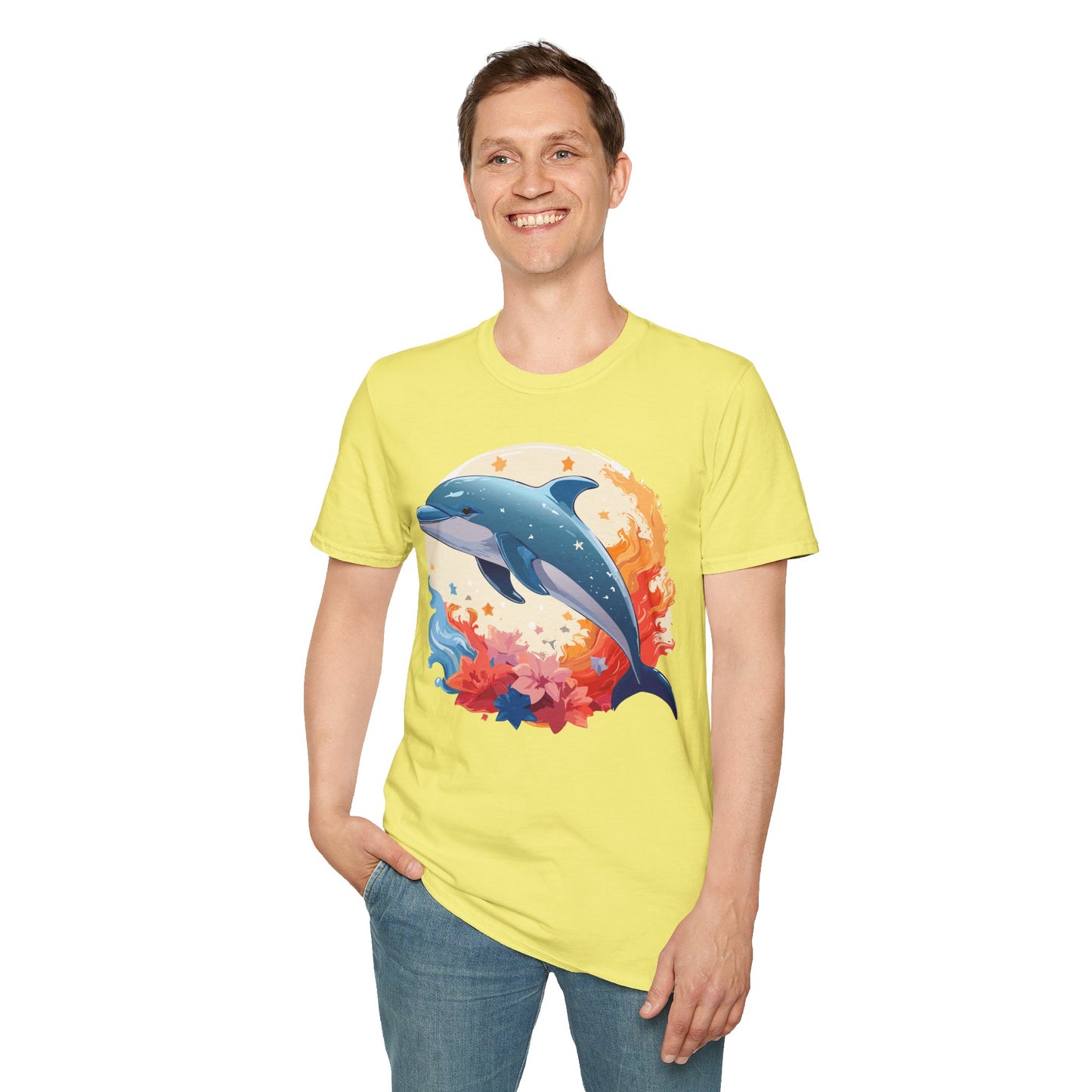 Dolphin Shirts, Shirt with Dolphin, Fish Tee Shirt, Animal Shirt