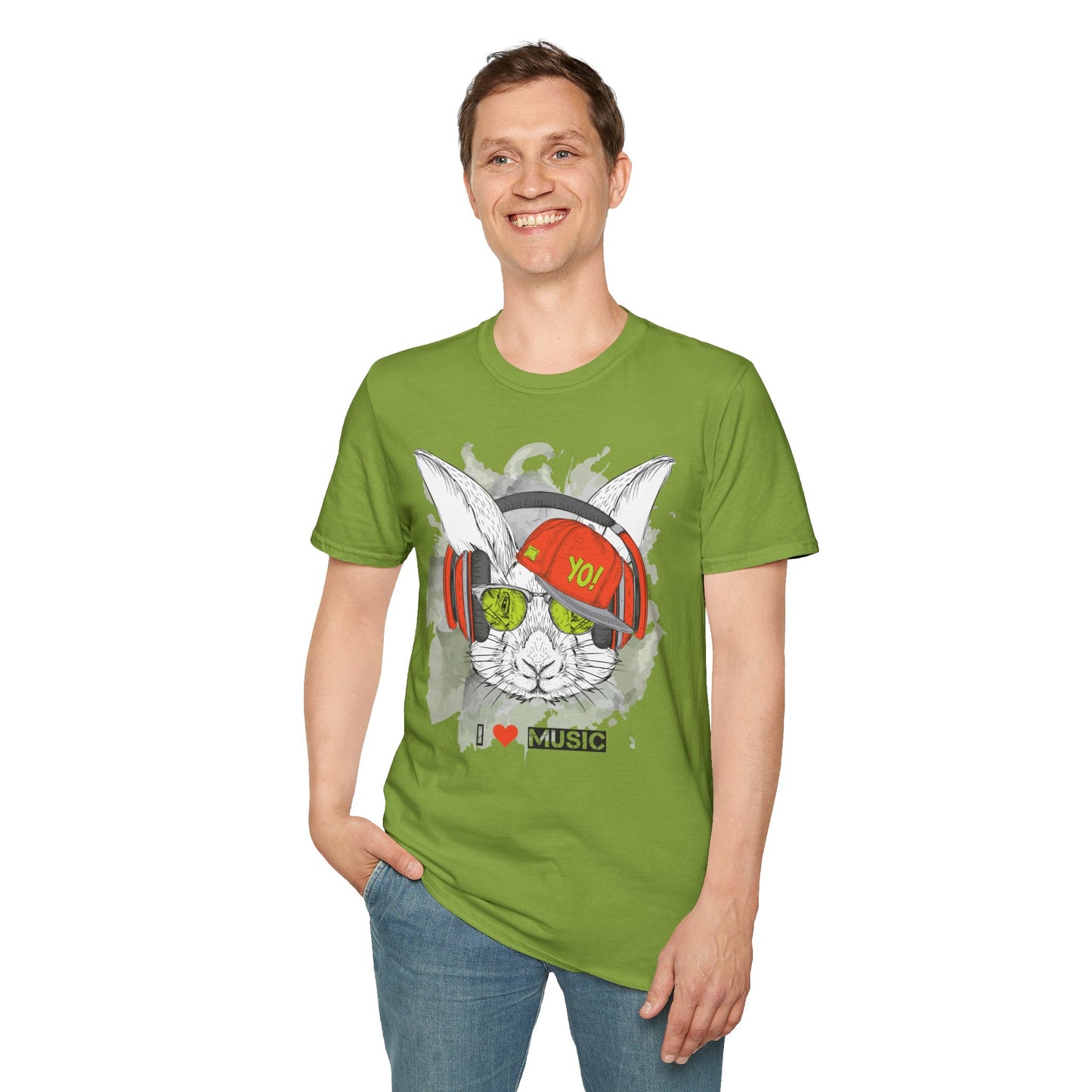 I love Music Animals Shirts, Shirt with Animals, Animals with Headphones Shirt