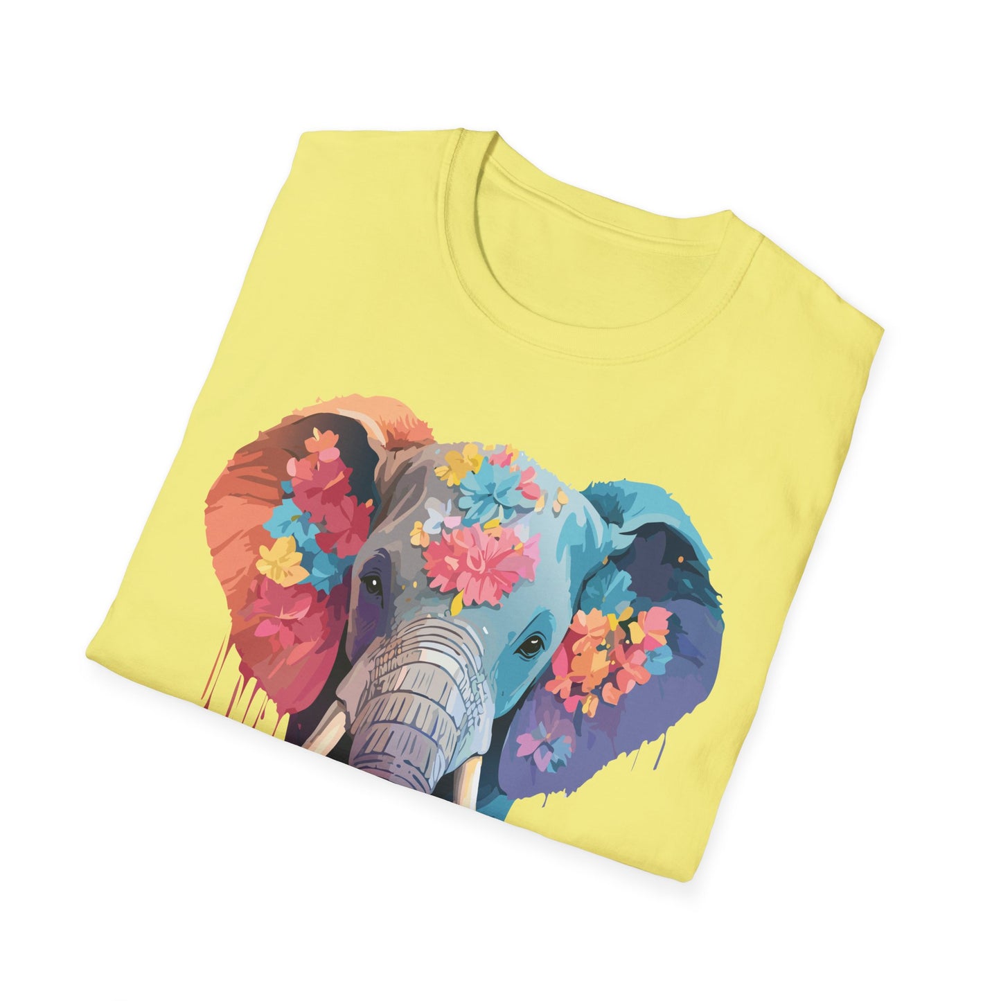 Elephant Shirt, T Shirt with Elephant, Elephant on T Shirt, T Shirt with Animation, Animals Tee Shirt