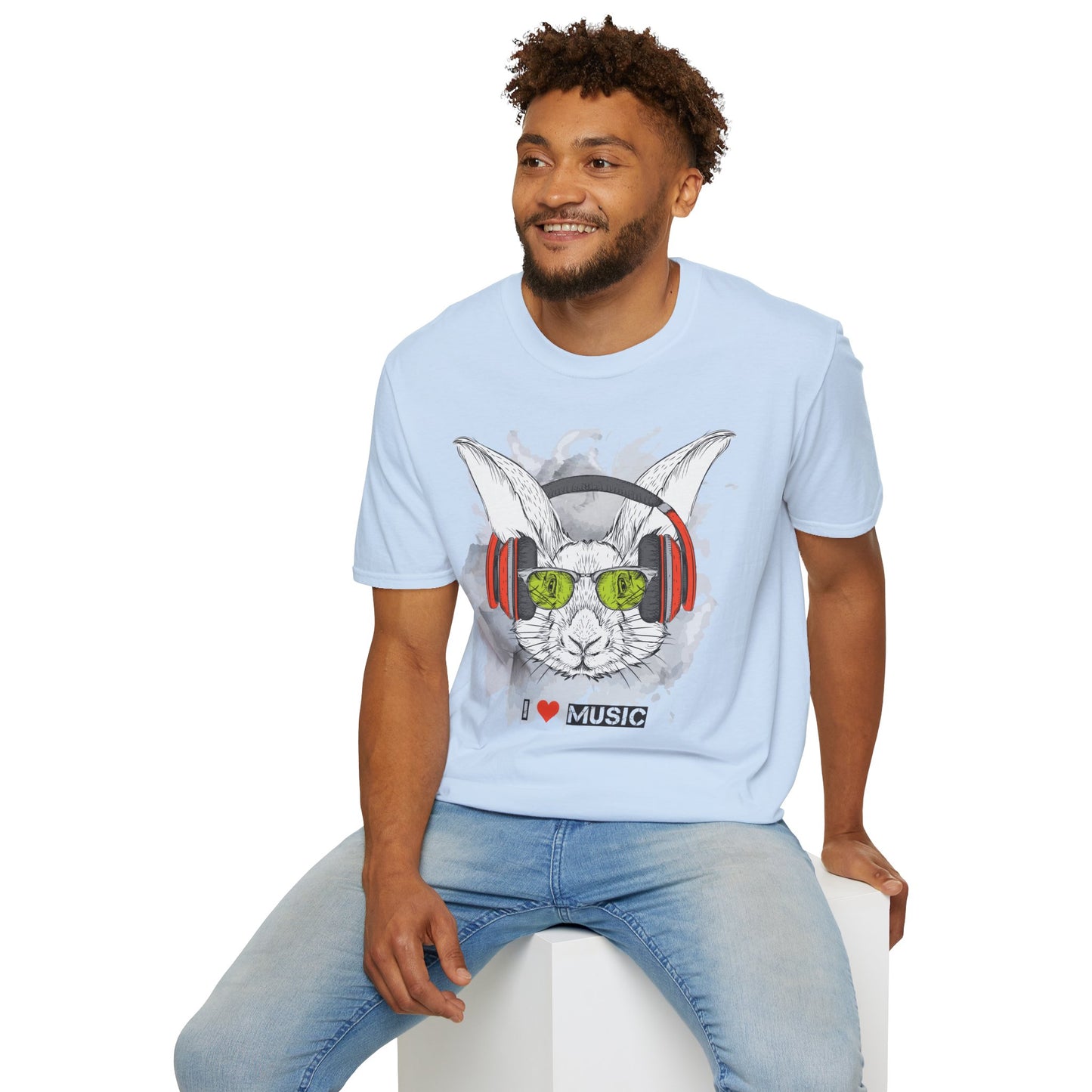 I love Music Animals Shirts, Shirt with Animals, Animals with Headphones Shirt