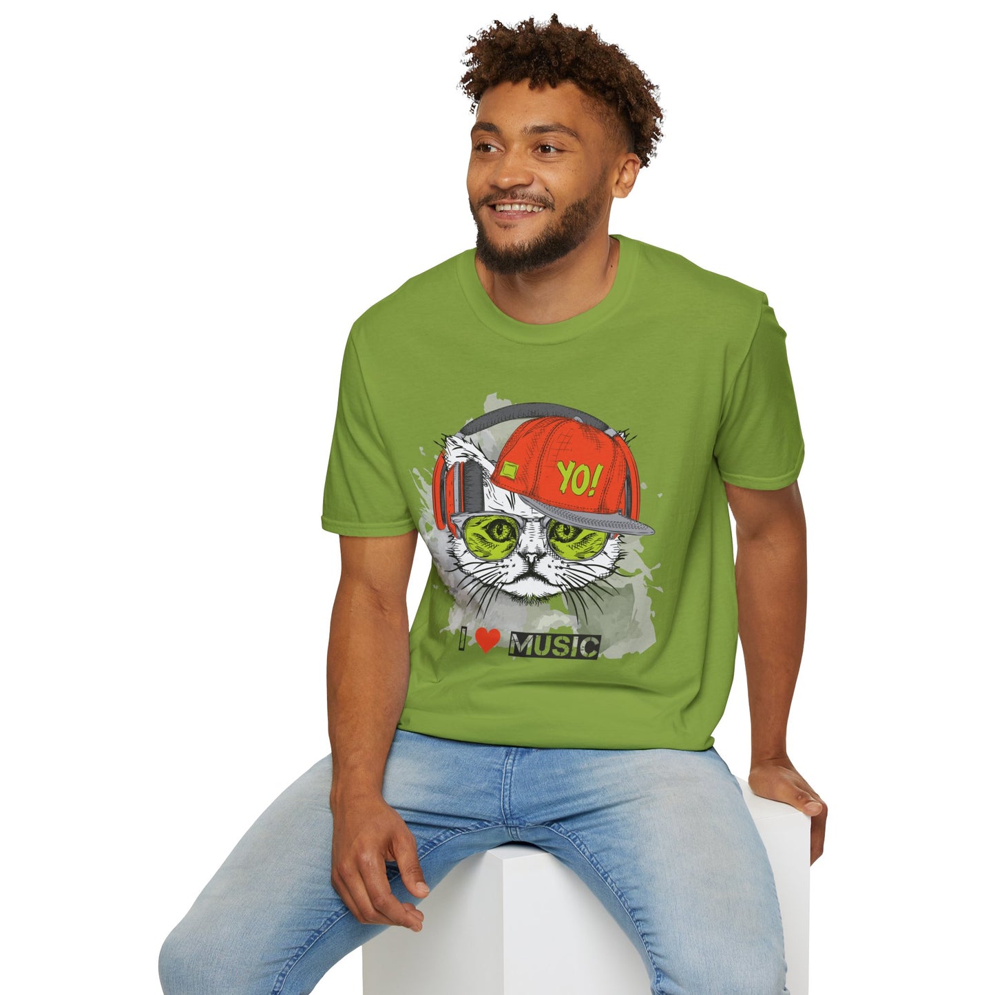 I love Music Animals Shirts, Shirt with Animals, Animals with Headphones Shirt