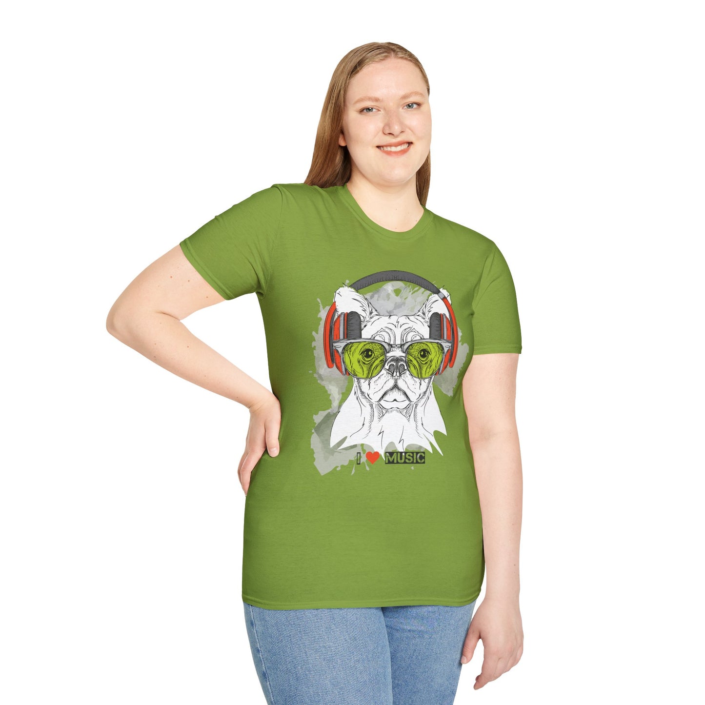 I love Music Animals Shirts, Shirt with Animals, Animals with Headphones Shirt