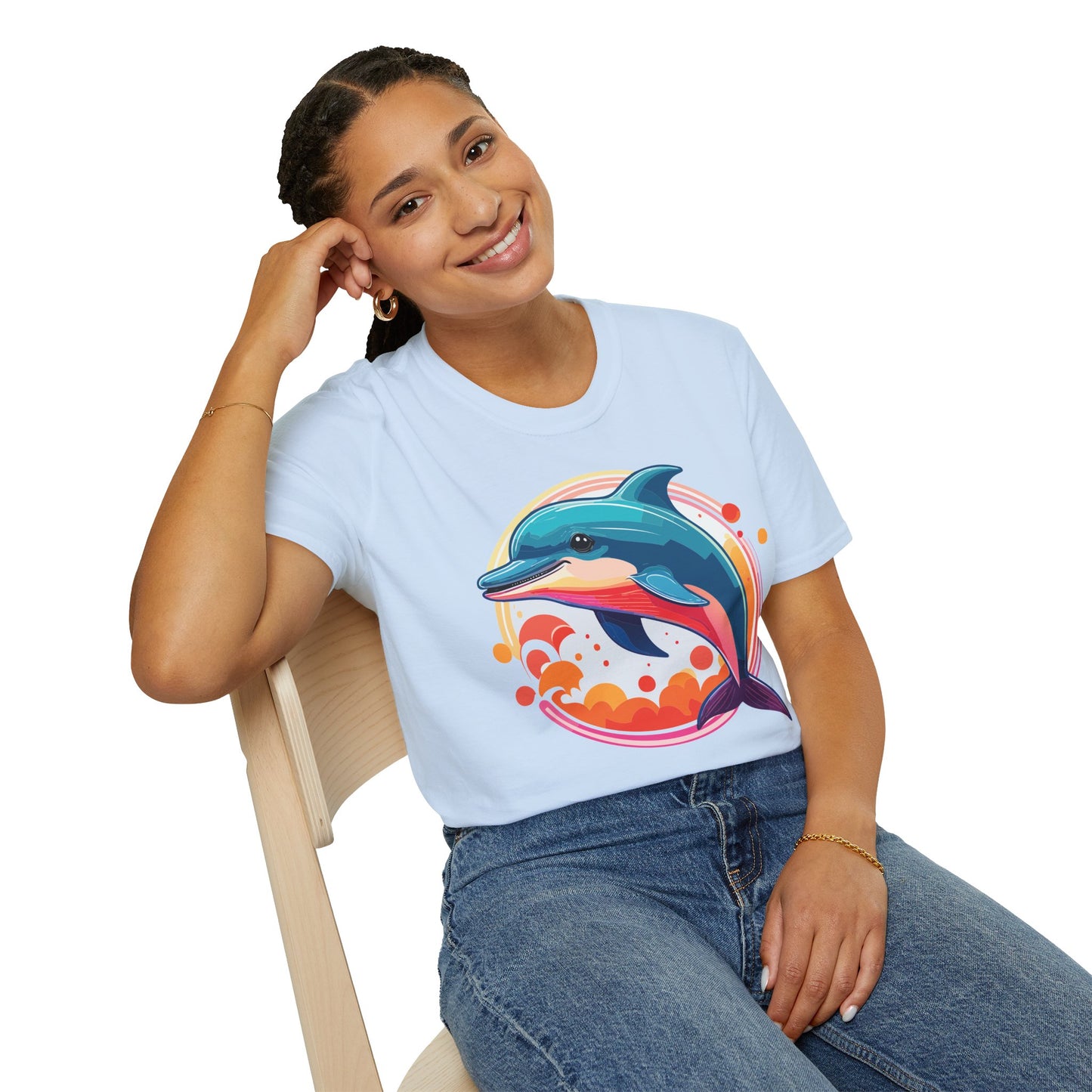Dolphin Shirts, Shirt with Dolphin, Fish Tee Shirt, Animal Shirt