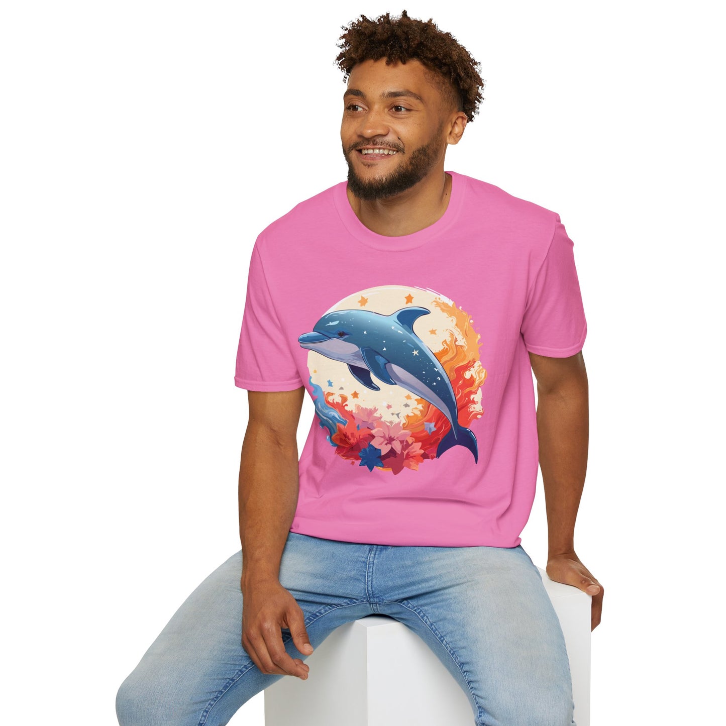Dolphin Shirts, Shirt with Dolphin, Fish Tee Shirt, Animal Shirt