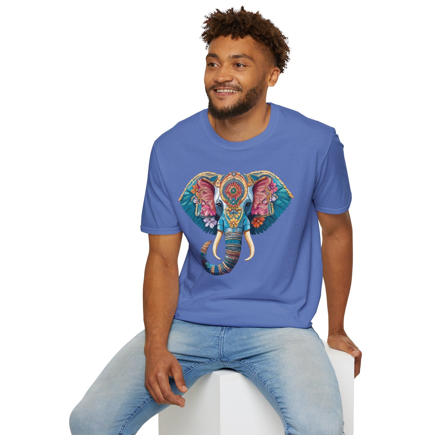Elephant Shirt, T Shirt with Elephant, Elephant on T Shirt, T Shirt with Animation, Animals Tee Shirt
