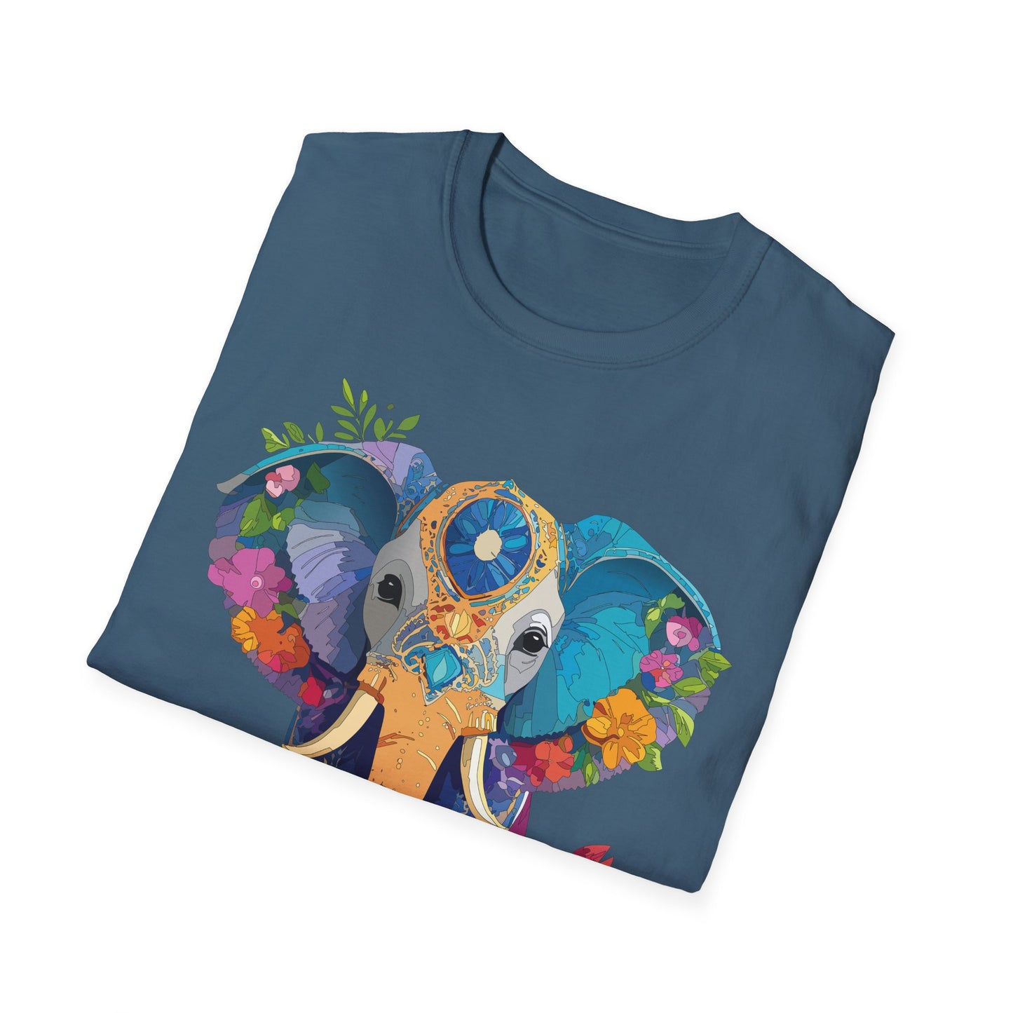 Elephant Shirt, T Shirt with Elephant, Elephant on T Shirt, T Shirt with Animation, Animals Tee Shirt