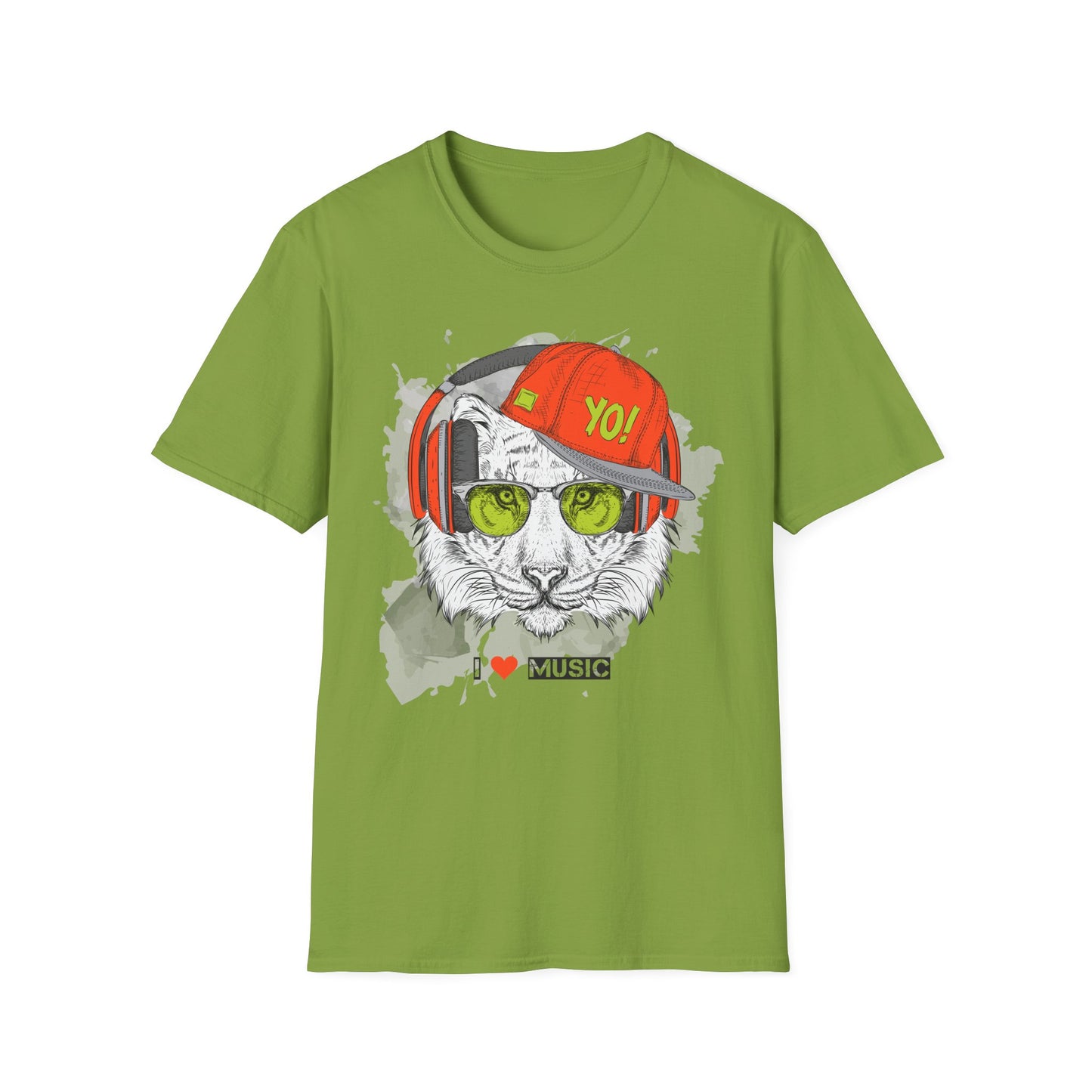 I love Music Animals Shirts, Shirt with Animals, Animals with Headphones Shirt