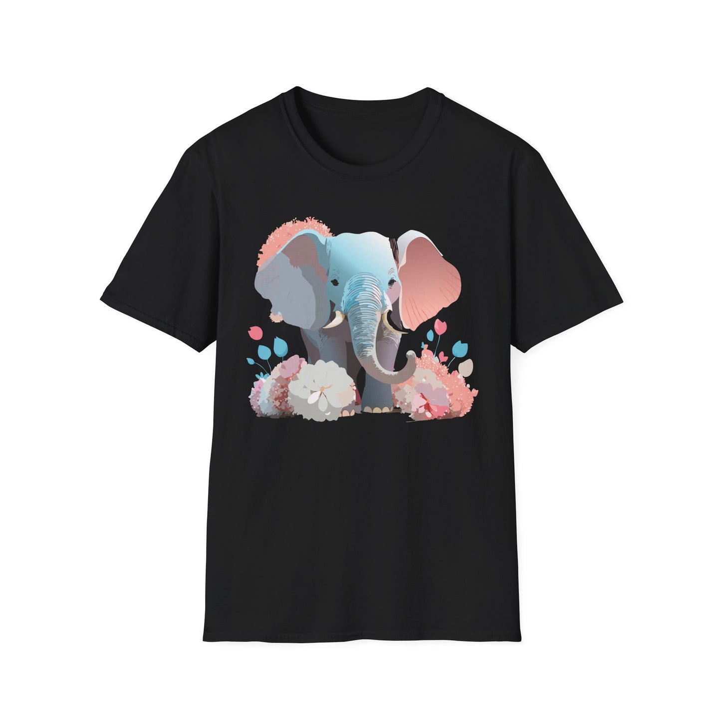 Elephant Shirt, T Shirt with Elephant, Elephant on T Shirt, T Shirt with Animation, Animals Tee Shirt