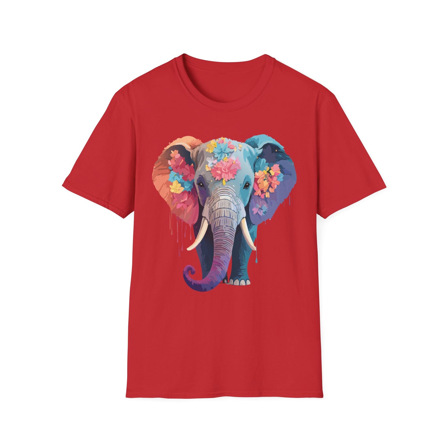 Elephant Shirt, T Shirt with Elephant, Elephant on T Shirt, T Shirt with Animation, Animals Tee Shirt