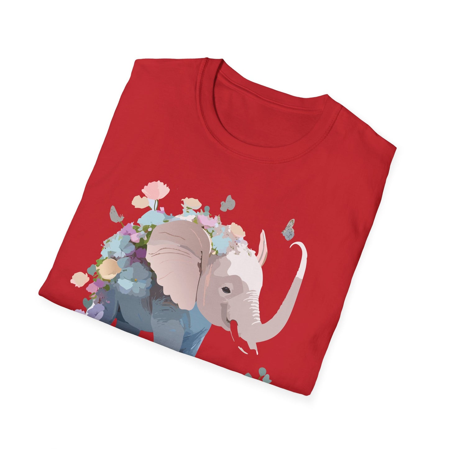 Elephant Shirt, T Shirt with Elephant, Elephant on T Shirt, T Shirt with Animation, Animals Tee Shirt