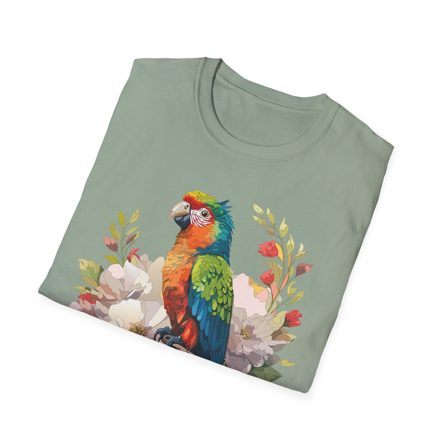 Bird T-Shirt, Floral Bird T Shirt, Shirt with Bird, Shirt with Animal