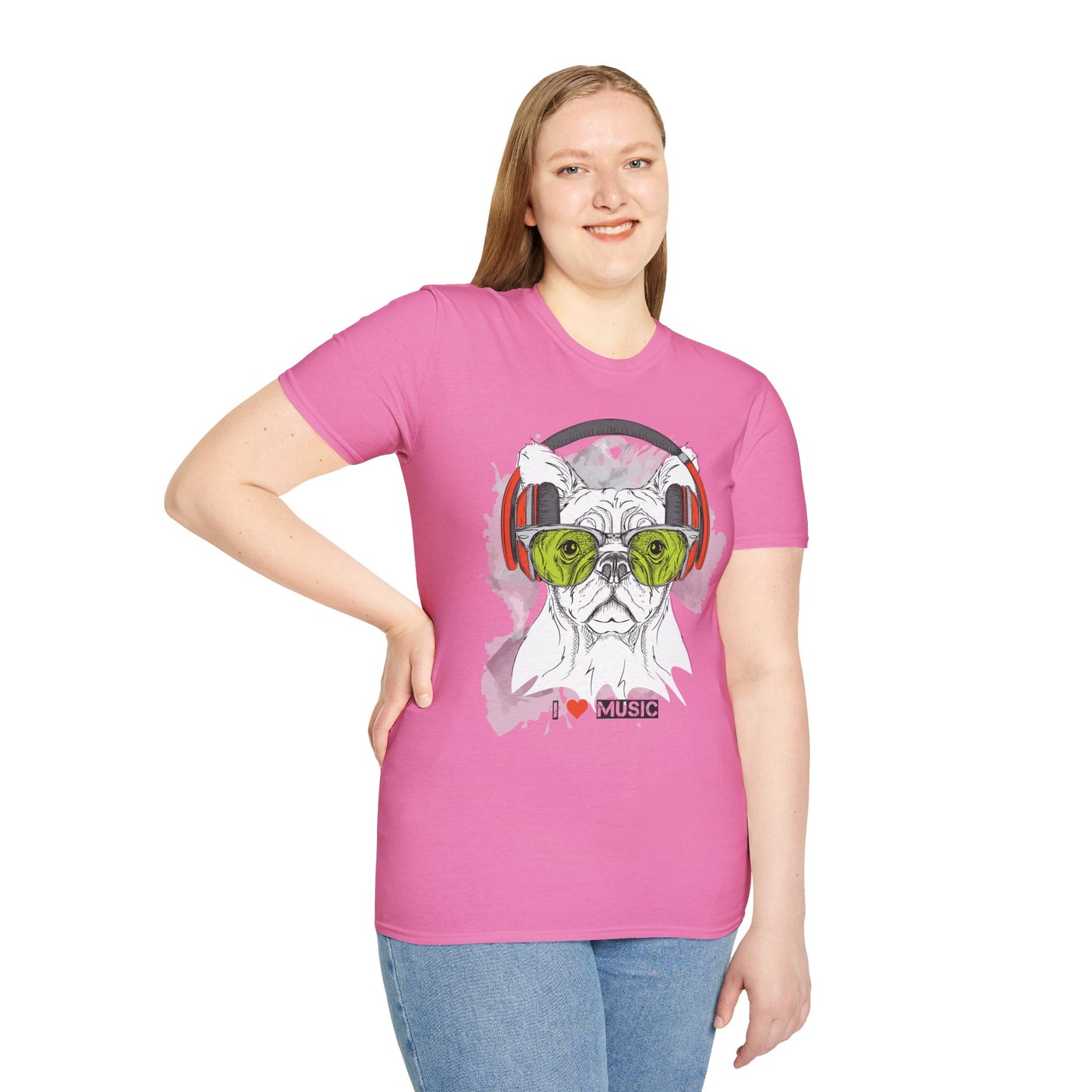 I love Music Animals Shirts, Shirt with Animals, Animals with Headphones Shirt