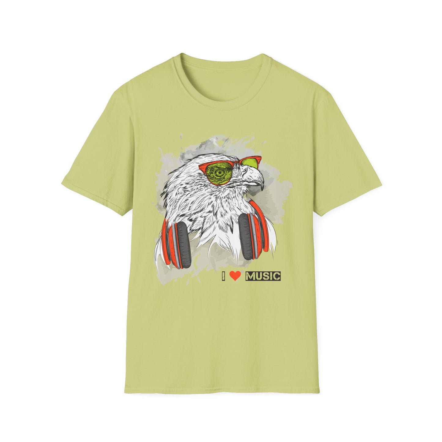 I love Music Animals Shirts, Shirt with Animals, Animals with Headphones Shirt