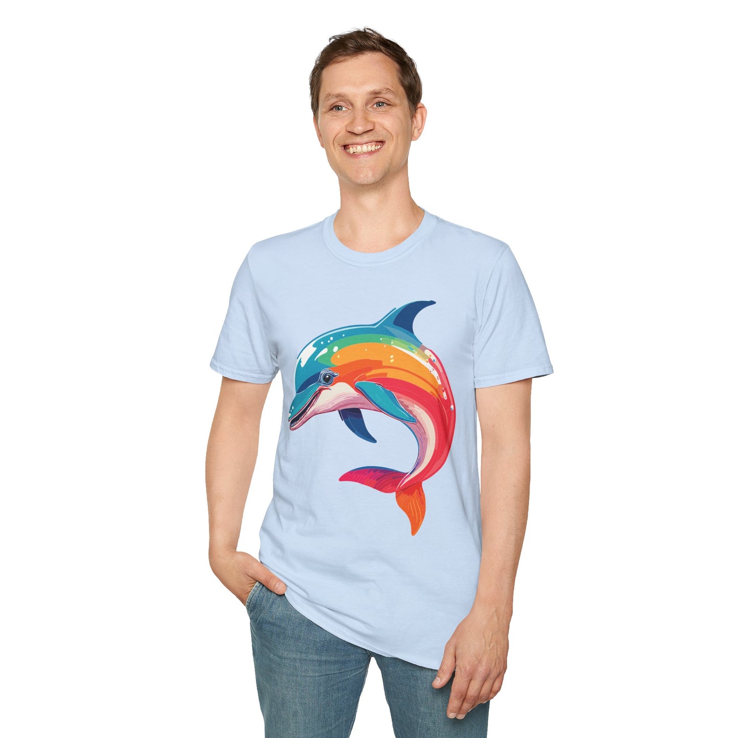 Dolphin Shirts, Shirt with Dolphin, Fish Tee Shirt, Animal Shirt