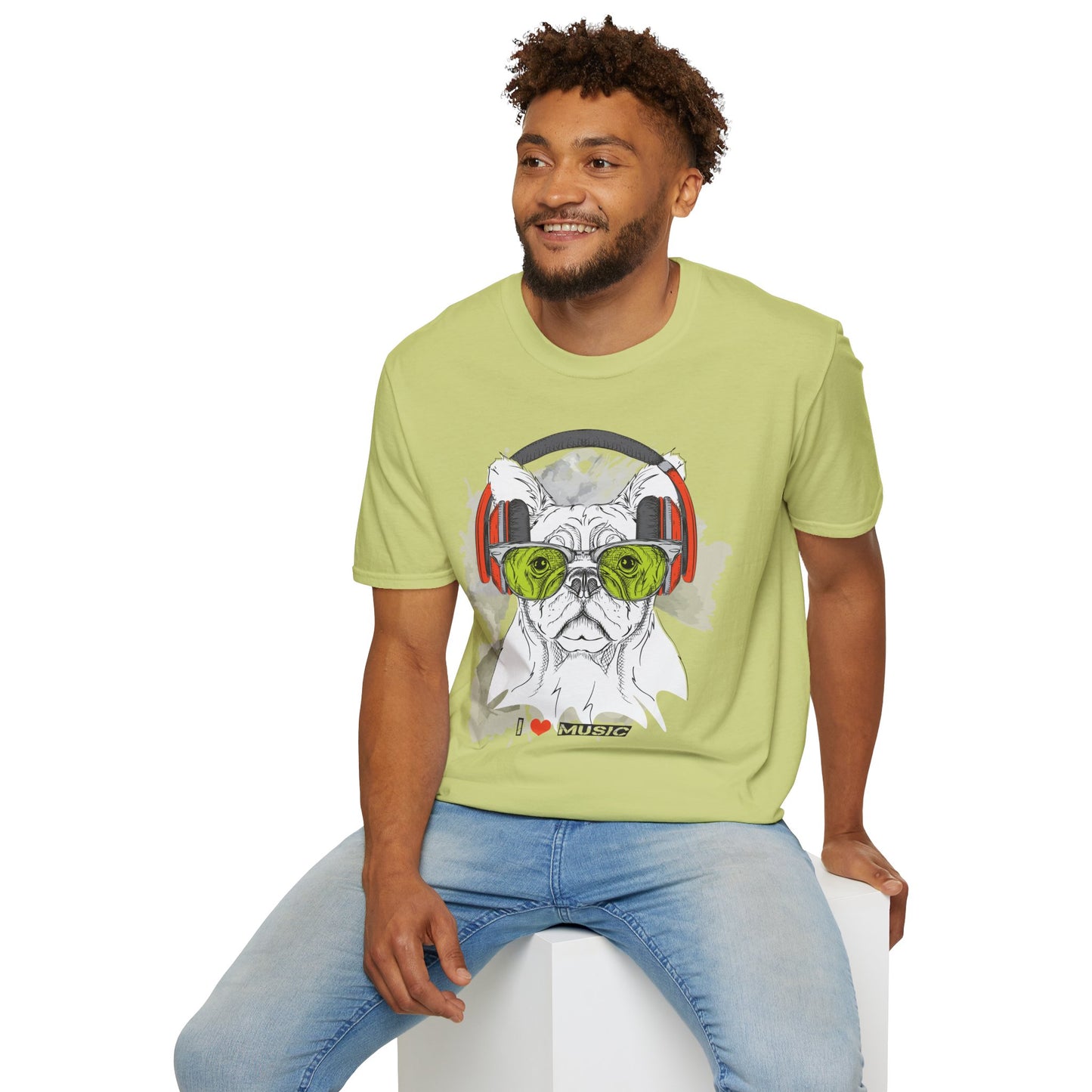 I love Music Animals Shirts, Shirt with Animals, Animals with Headphones Shirt