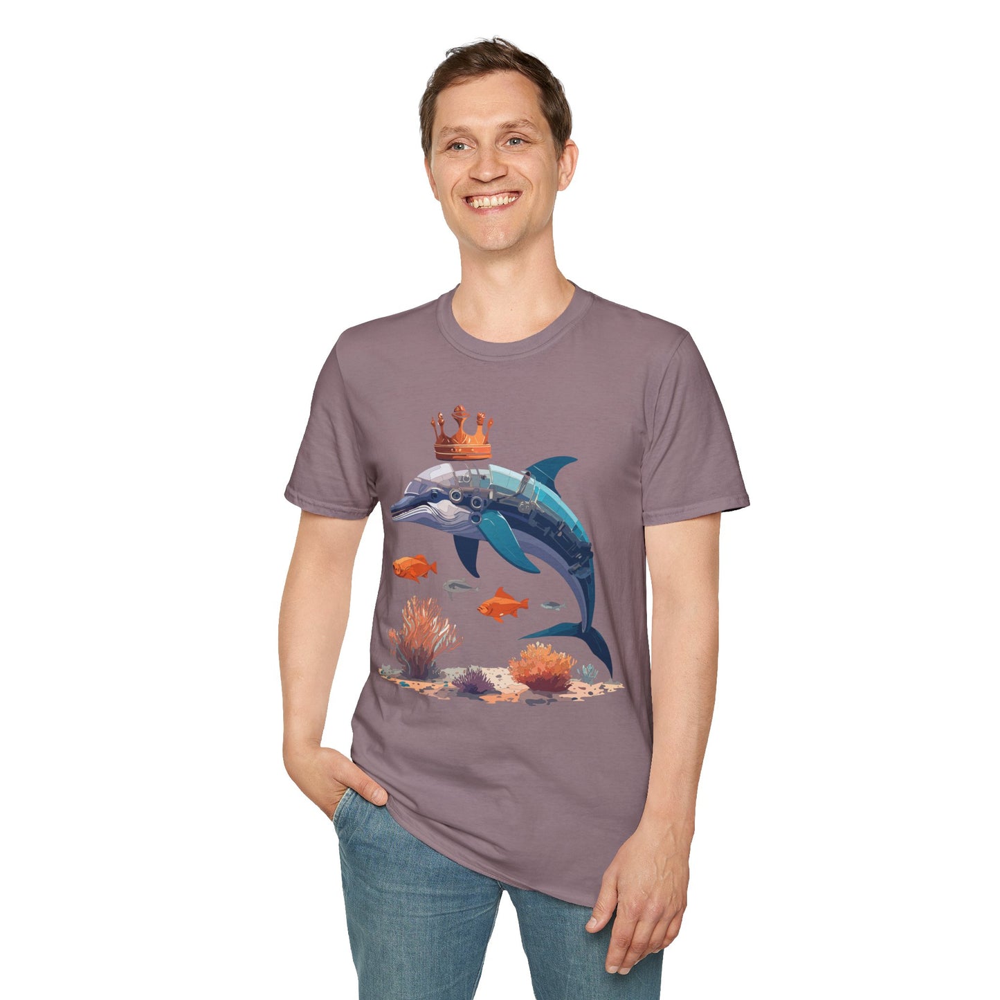 Dolphin Shirts, Shirt with Dolphin, Fish Tee Shirt, Animal Shirt